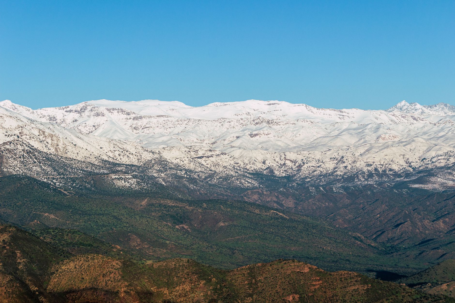 Atlas mountains winter trek