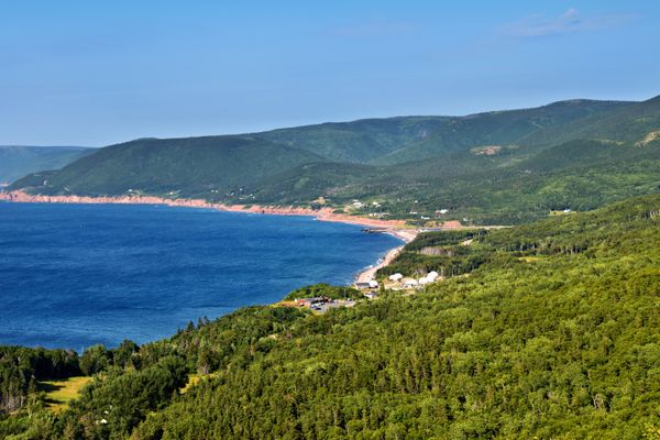 Coastal Cape Breton highway scenery