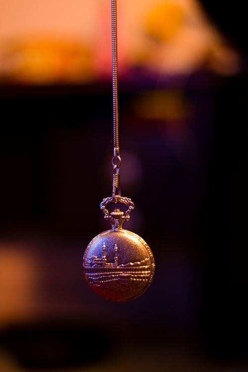 Free An antique pocket watch with chain, showcasing vintage elegance in a close-up shot. Stock Photo