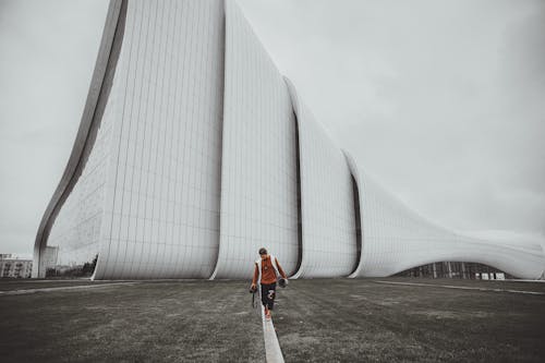 Man Near White Building