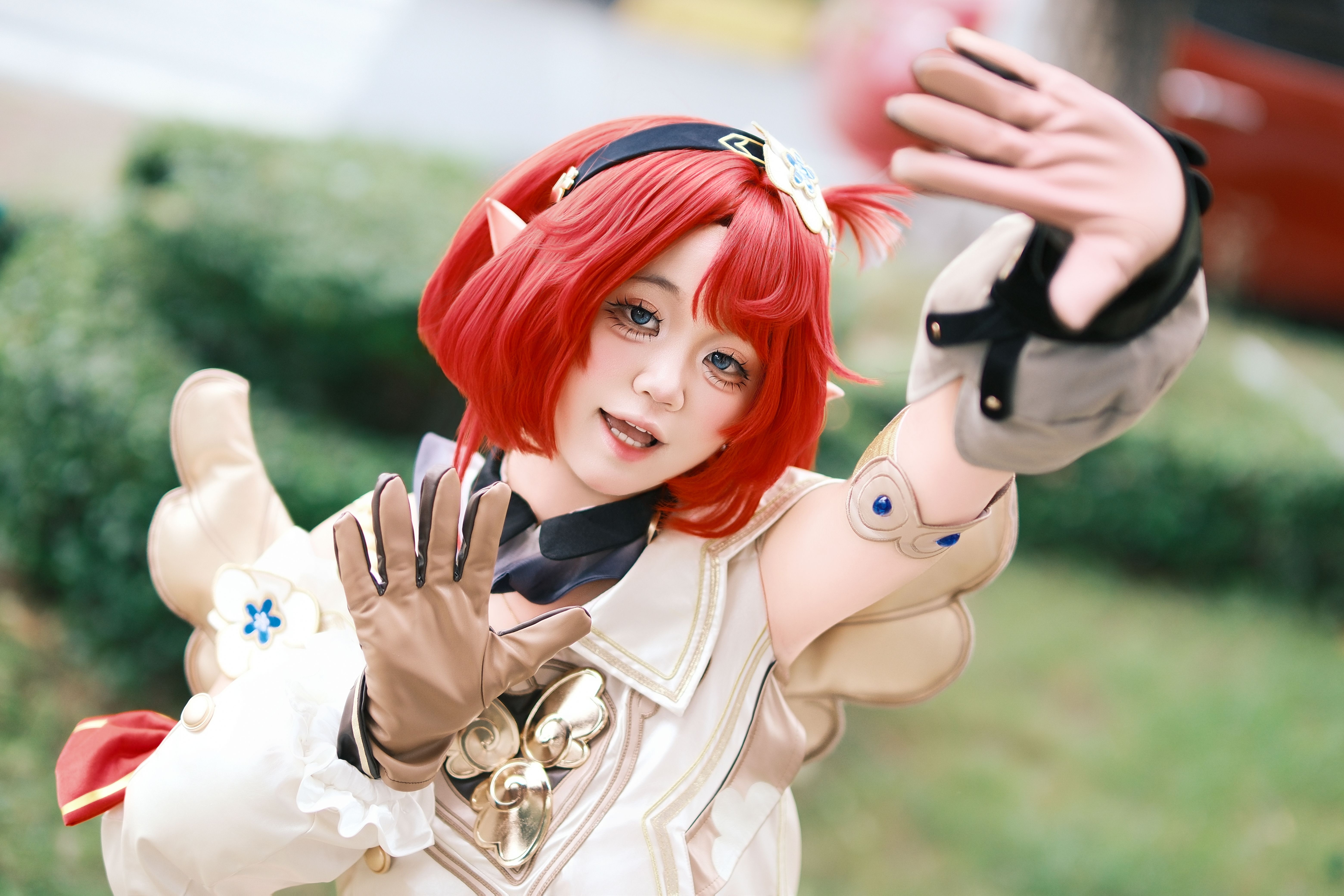 Vibrant Cosplay Portrait of a Female Character