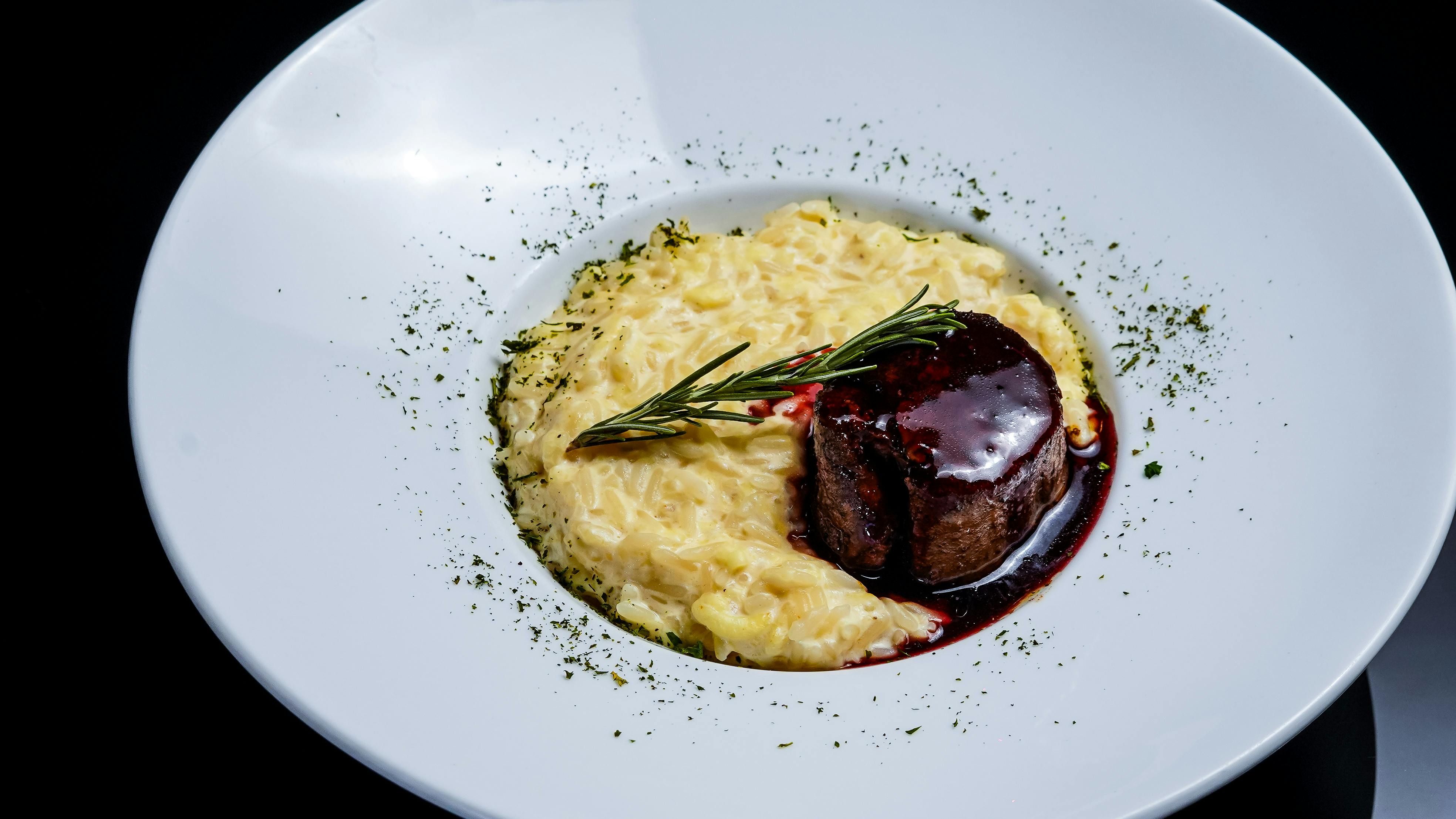 Plato delicioso y bien presentado