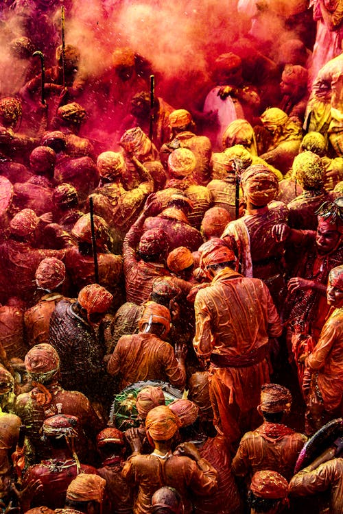 Free People Celebrates Holi Festival Stock Photo