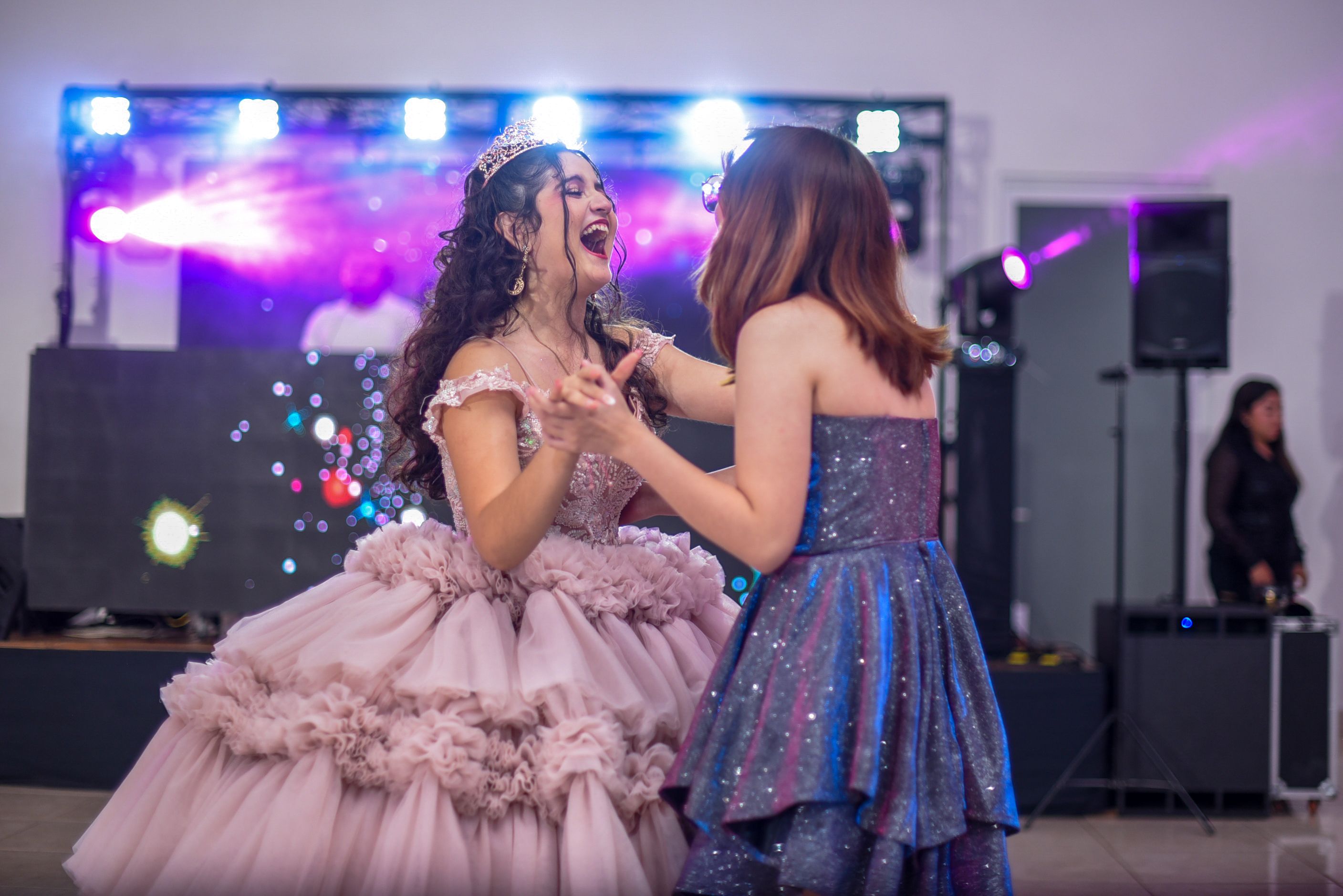 Joyful Quinceaera Dance Celebration Party  Free Stock Photo