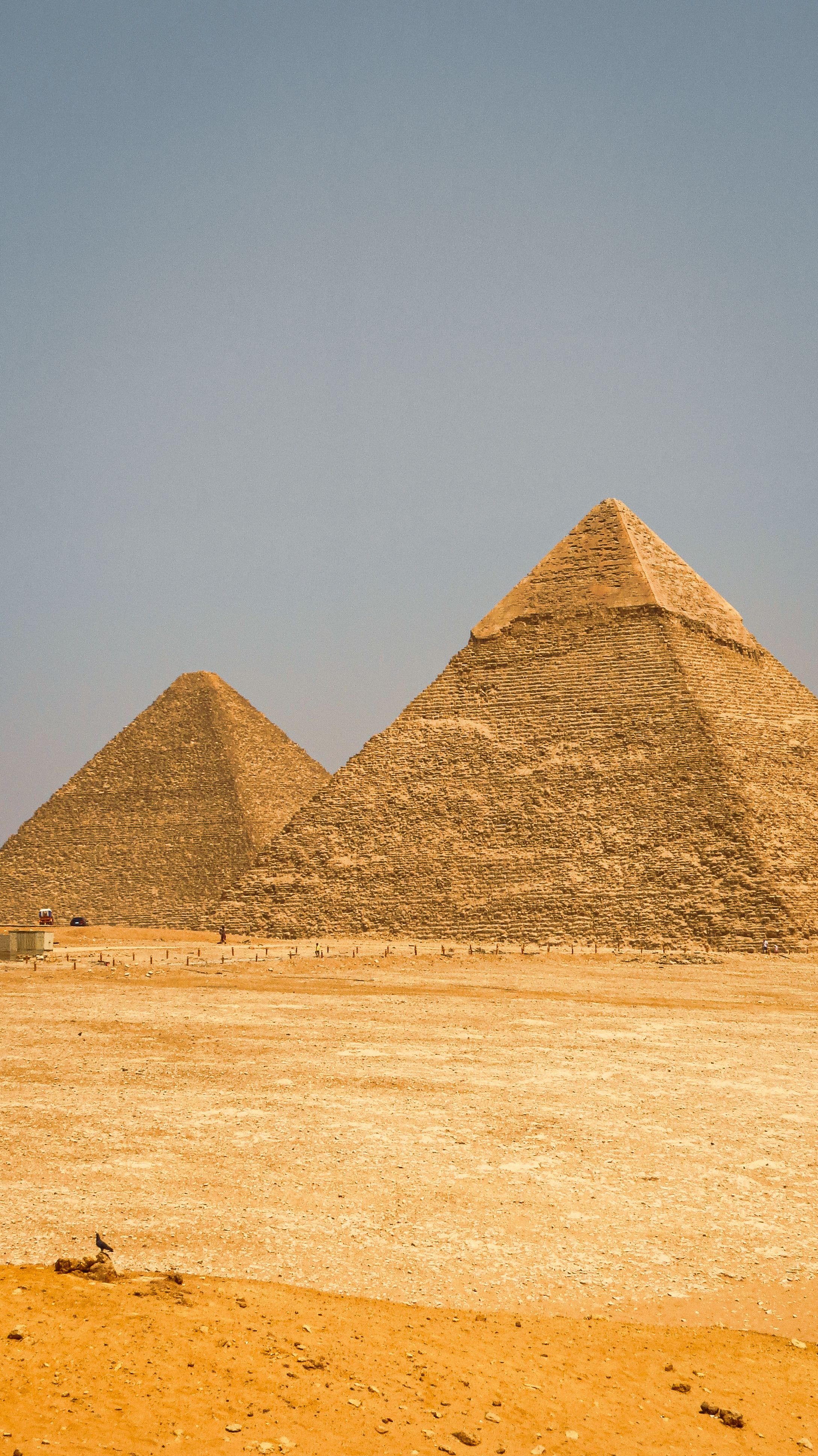 Iconic Pyramids of Giza in Egyptian Desert · Free Stock Photo