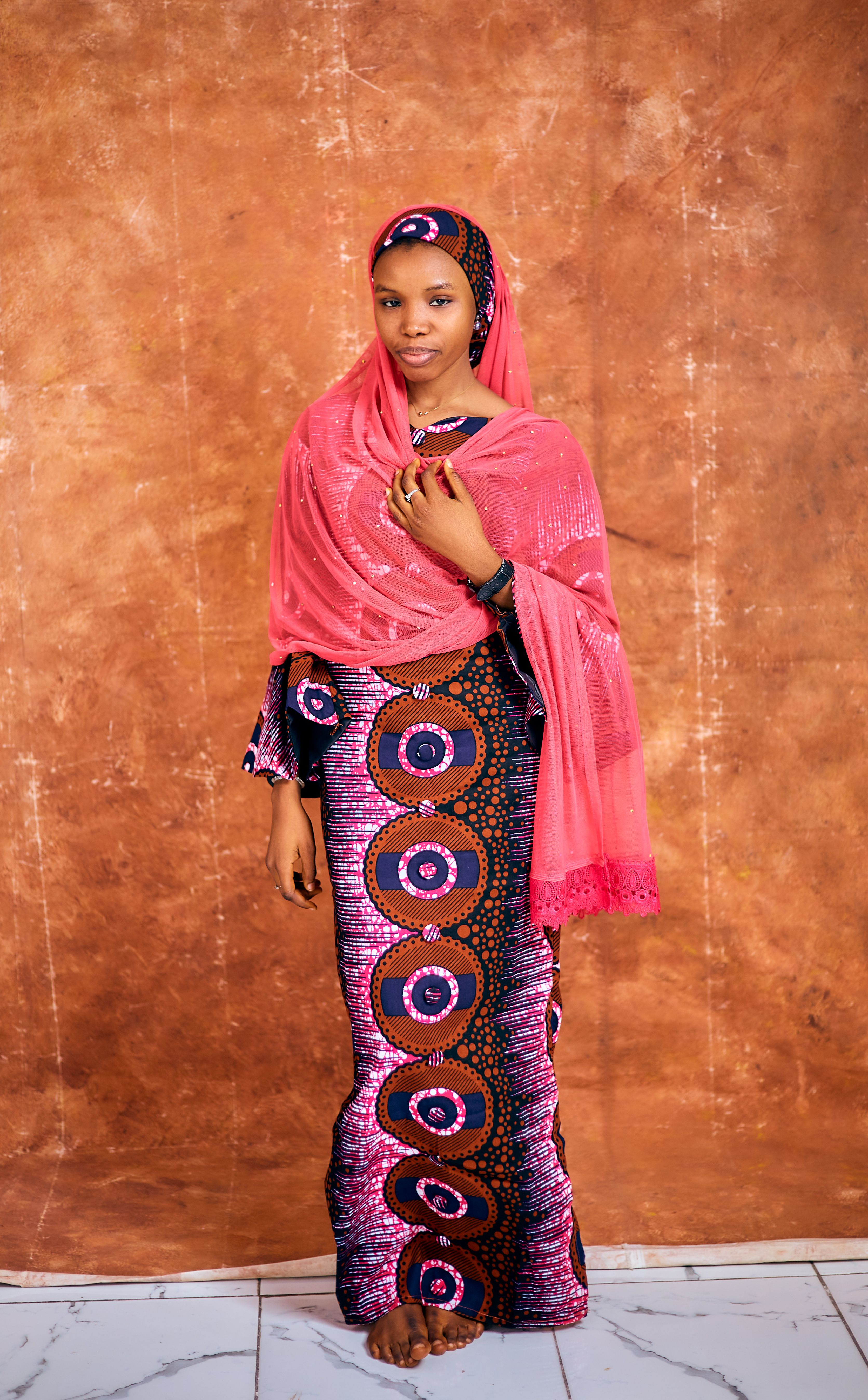 Elegant Woman in Traditional African Dress  Free Stock Photo