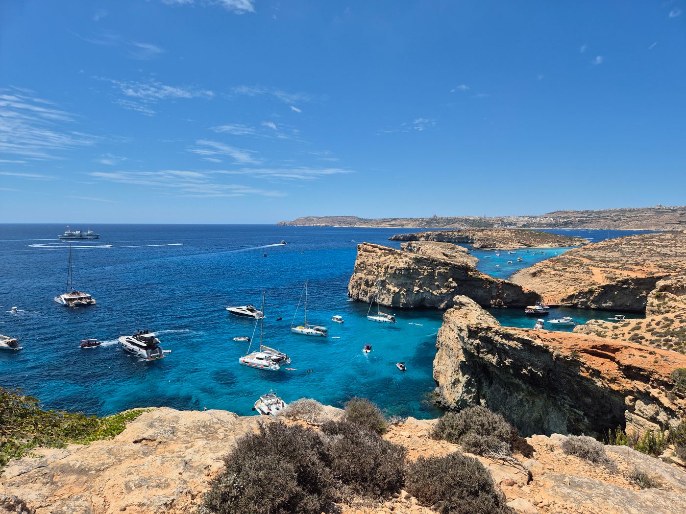 Blue Lagoon na Comino na Malcie