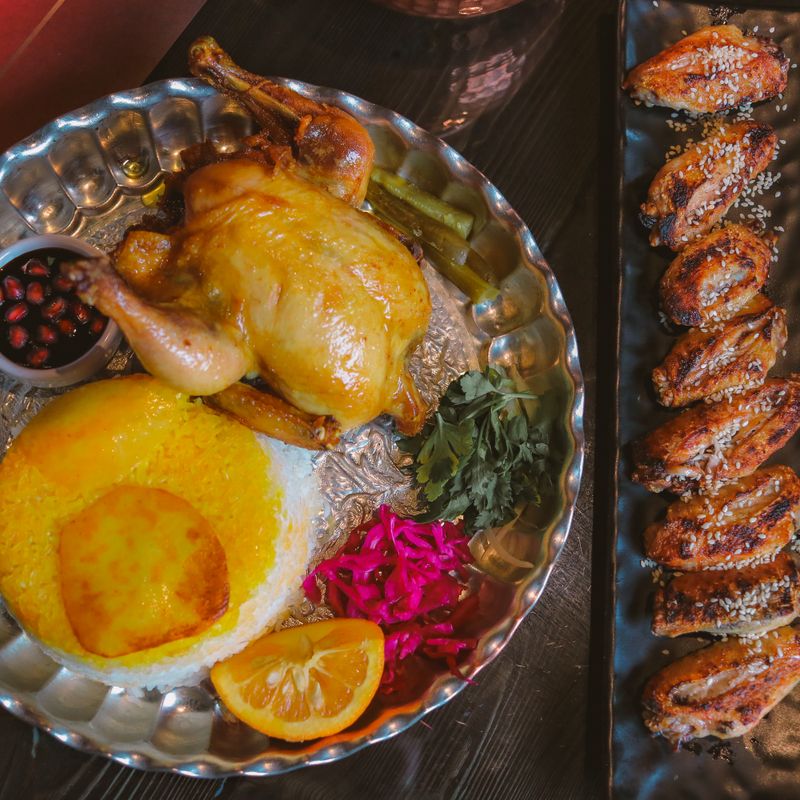 Eid Feast Roasted Chicken and Saffron Manakish