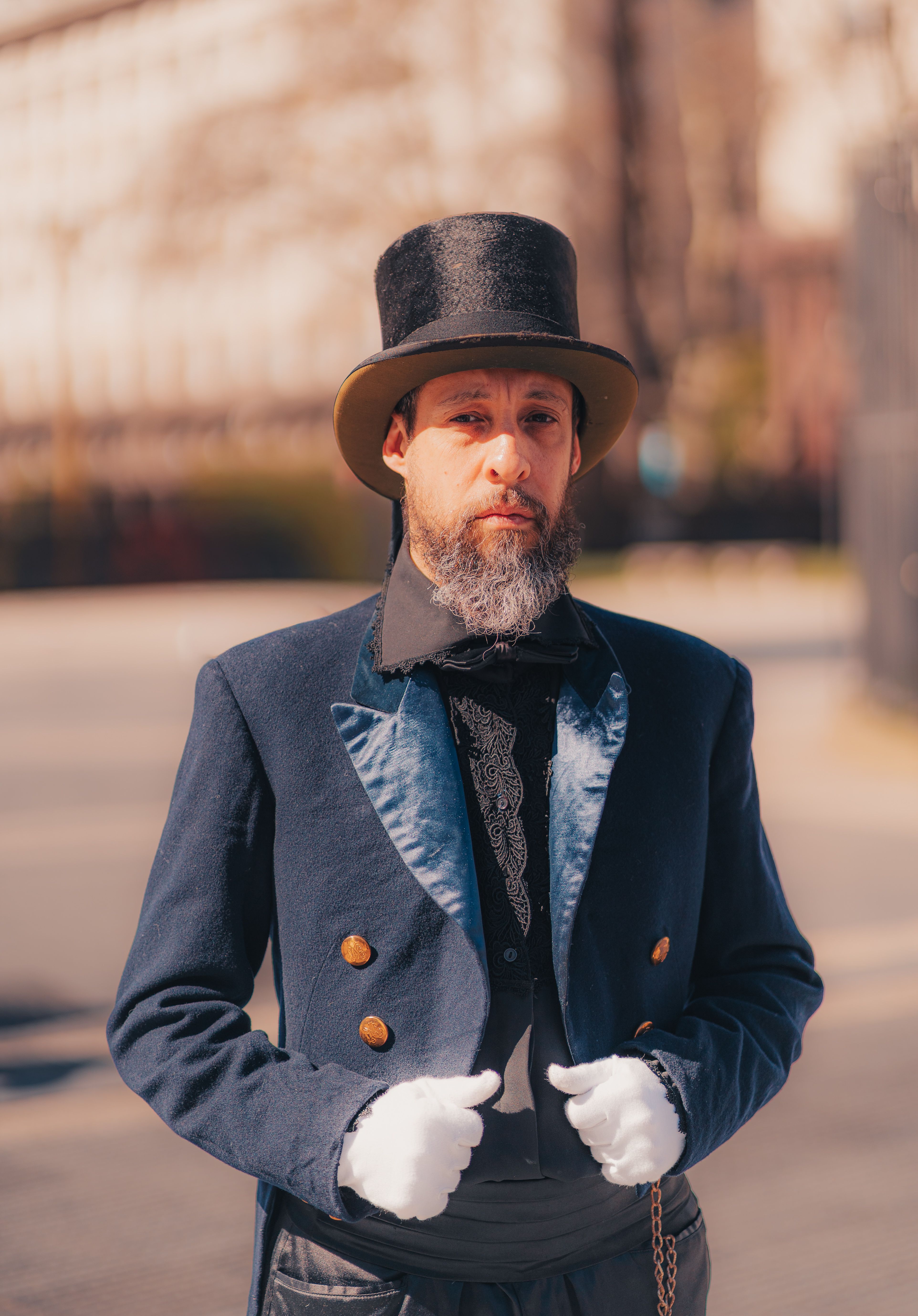 Dapper Gentleman in Vintage Attire Outdoors · Free Stock Photo