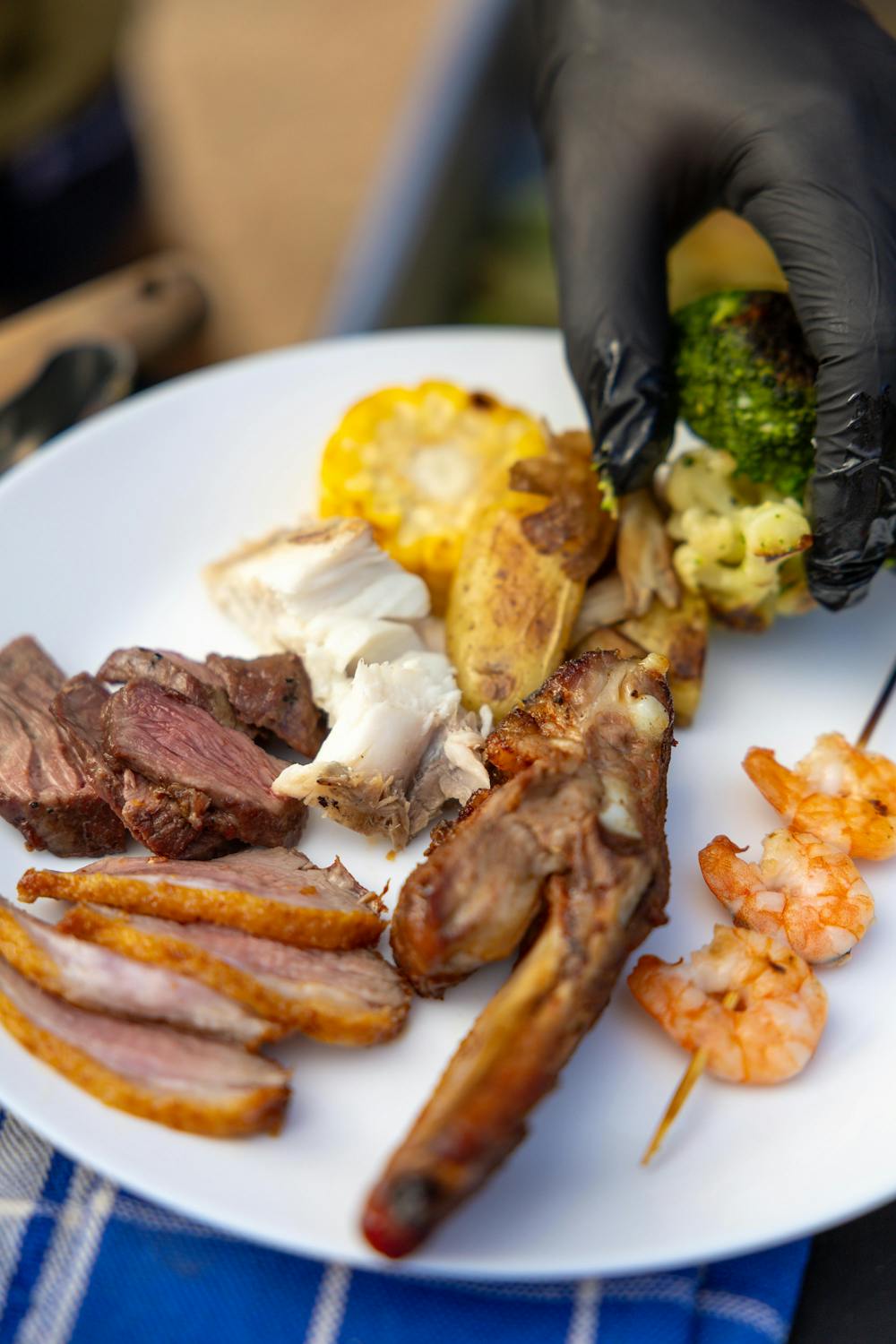 Steak and Roasted Vegetable Skewers Steak and Roasted Vegetable Skewers