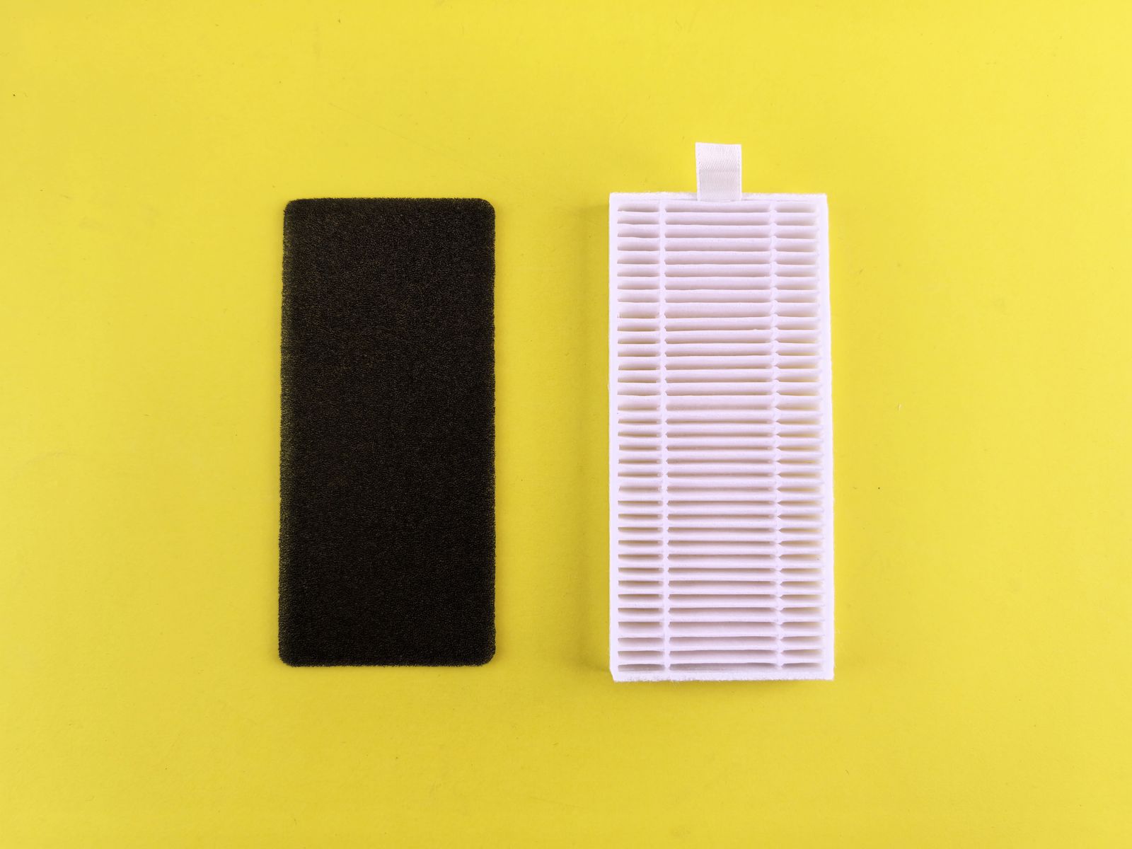 Close-up of layered air filters designed to capture airborne particles