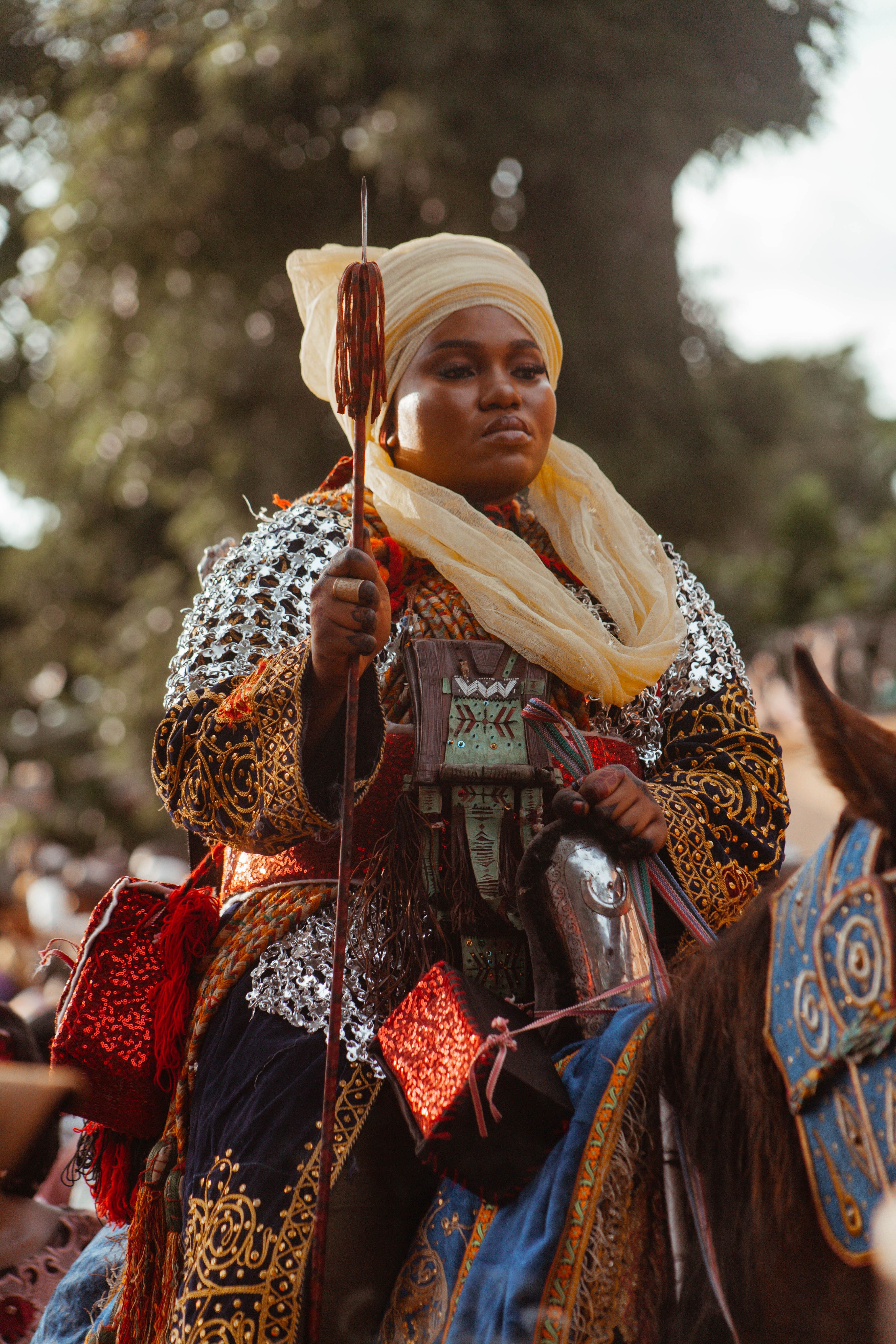 Regal Horse Rider in Traditional Garb · Free Stock Photo