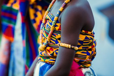 Recycled-glass (Krobo) beads