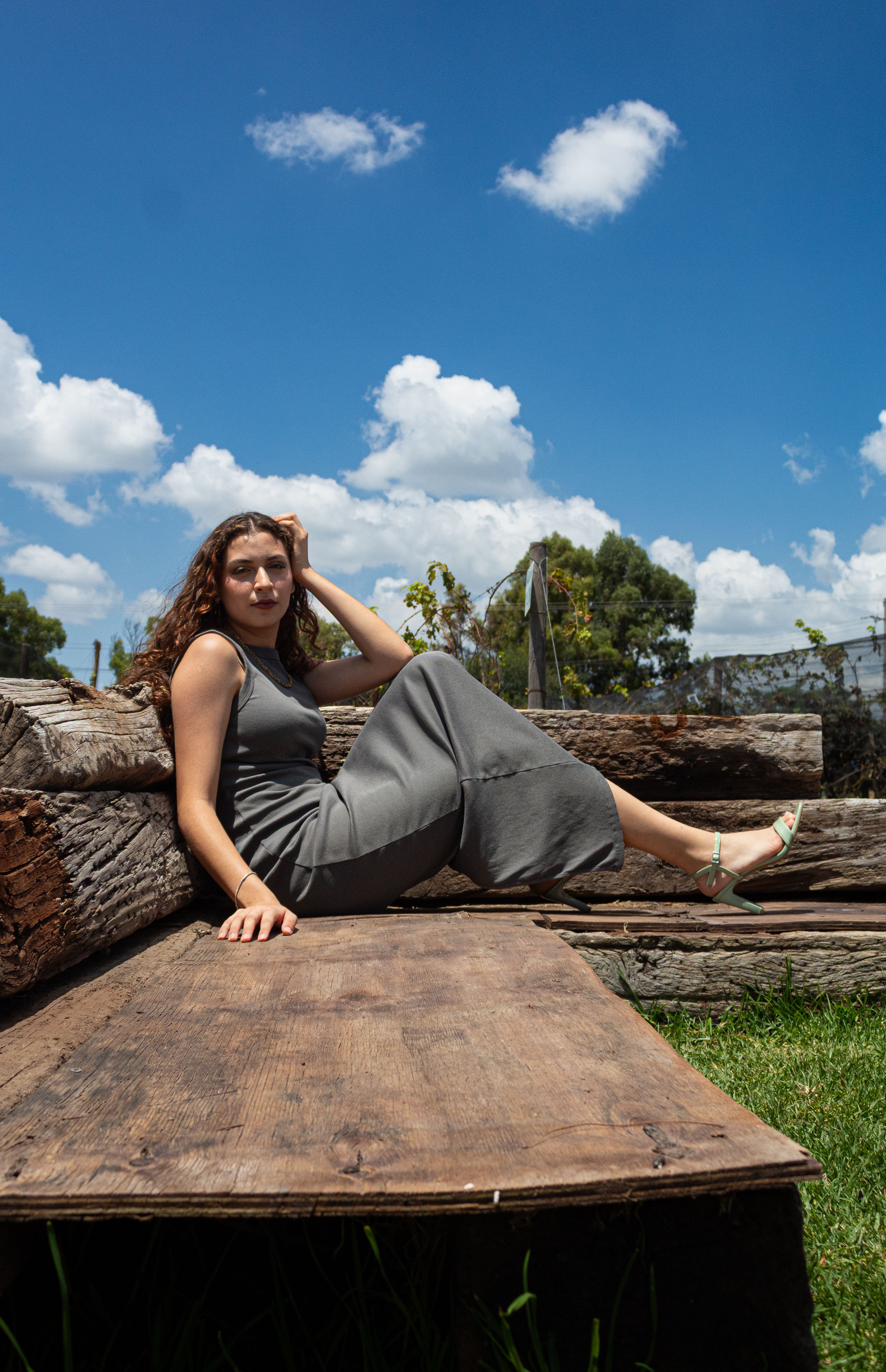 Vestido Midi Canelado