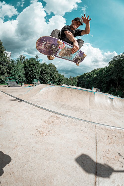 Free Photo Of Man Playing Skateboard Stock Photo
