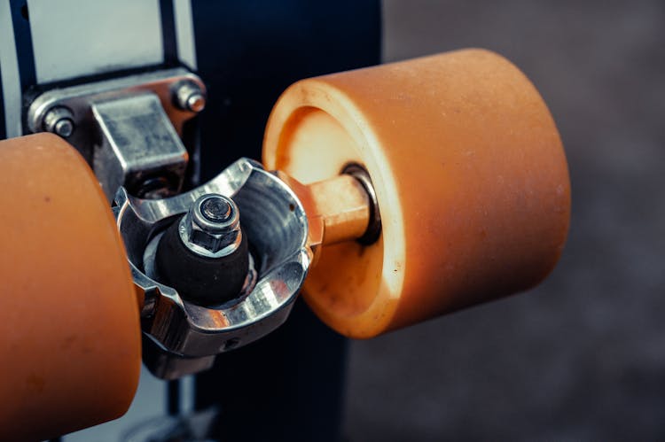 Close-up Photography Of A Skateboard Wheels