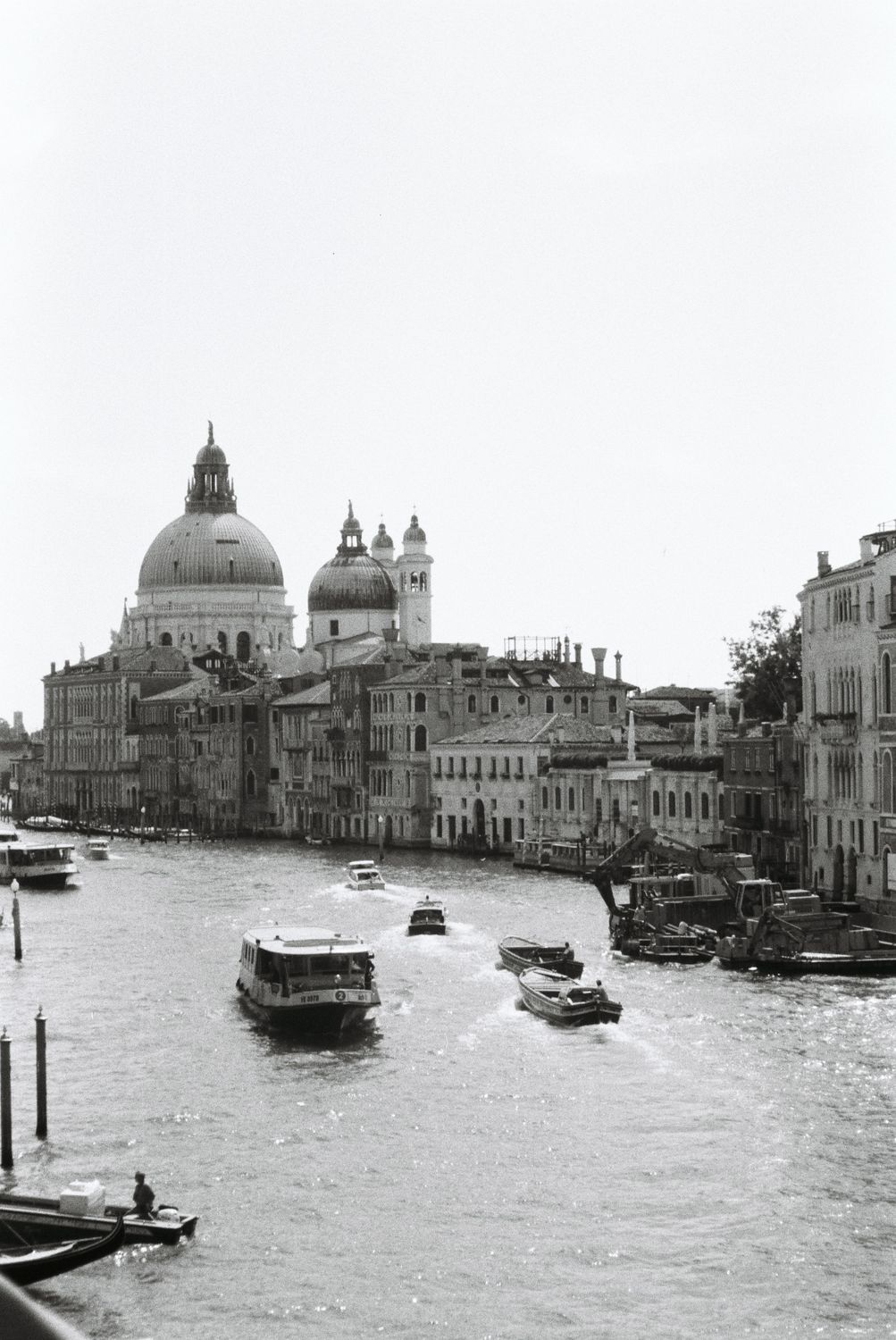 Black and White View of Grand Canal in Venice · Free Stock Photo