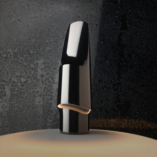 Free Elegant close-up of a modern, abstract sculpture with black and white contrasts. Stock Photo
