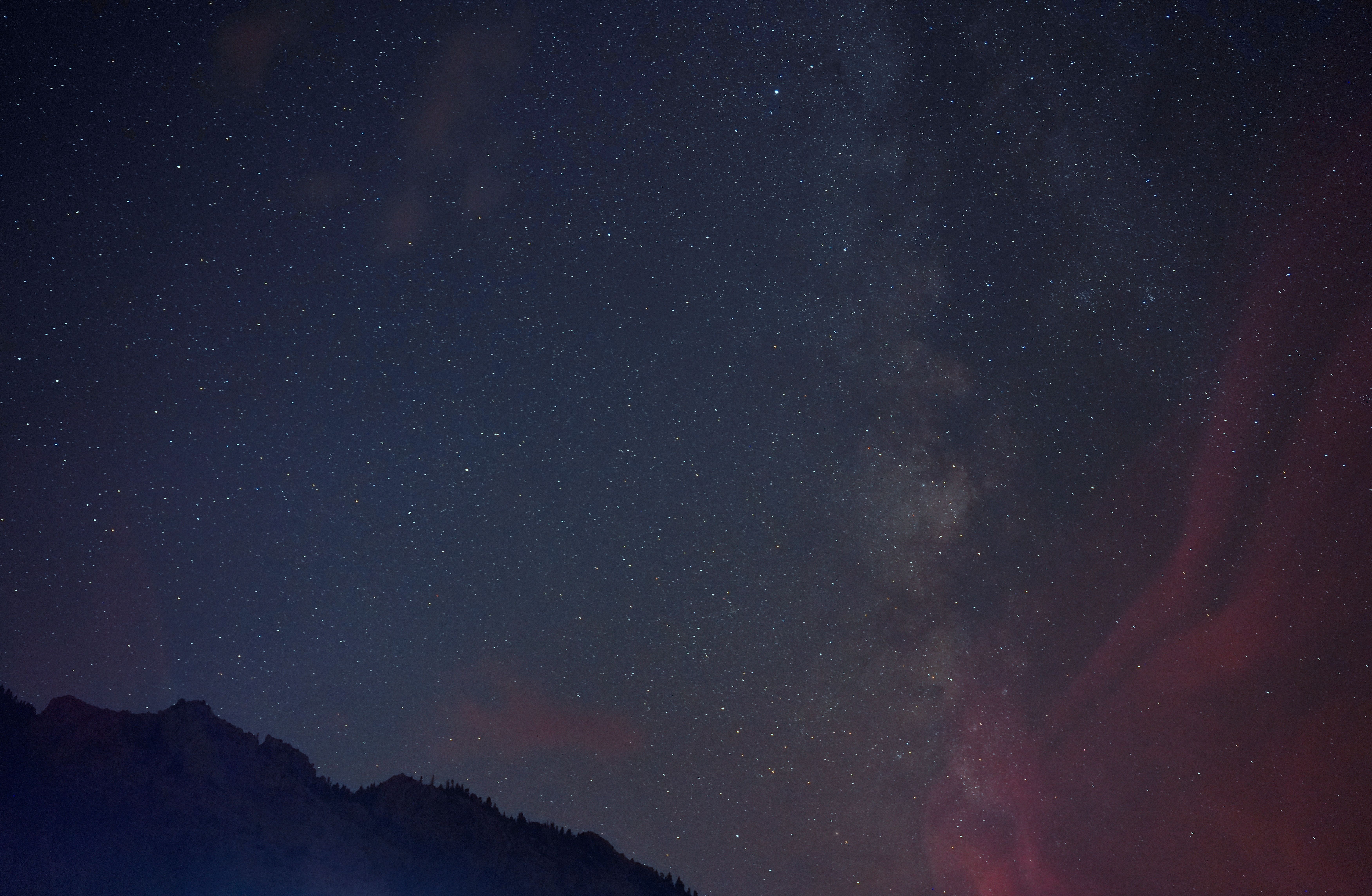 Starry Night Sky with Milky Way Panorama · Free Stock Photo