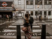 Couple Crossing The Street