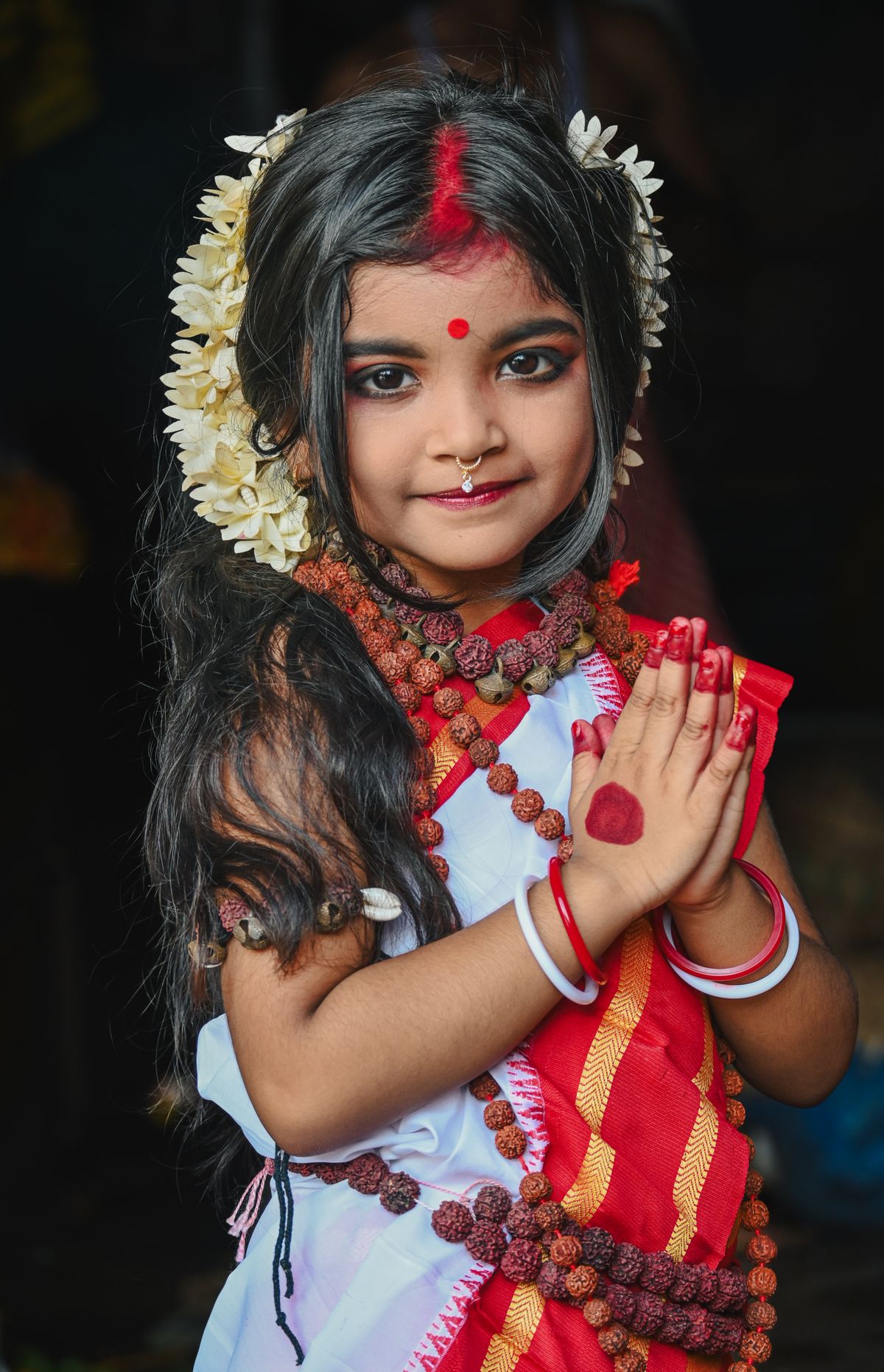 Portrait of Young Girl in Traditional Indian Attire · Free Stock Photo