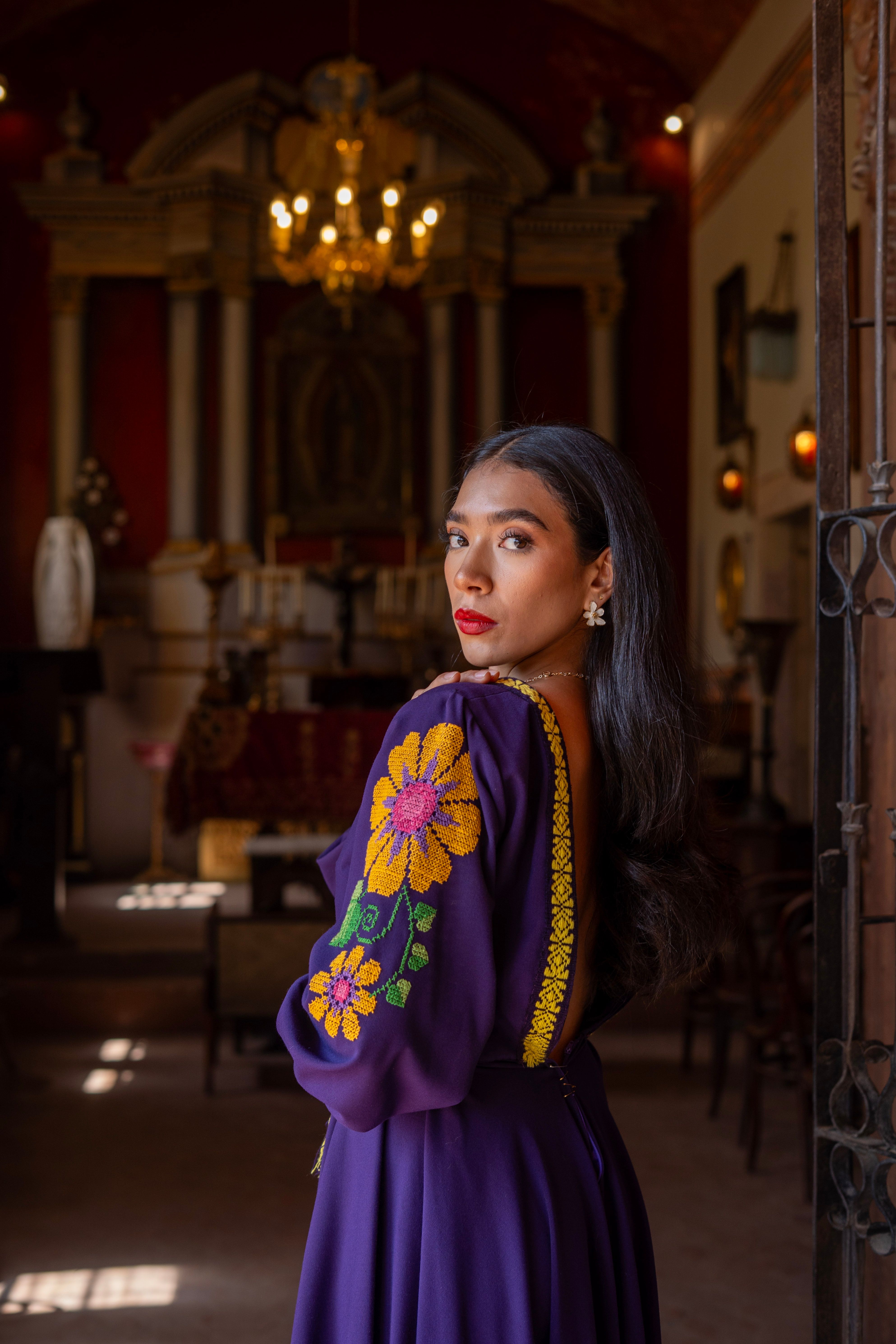sachin and babi light blue dress 20 Vibrant Mexican Outfit Ideas Every Woman Should Try
