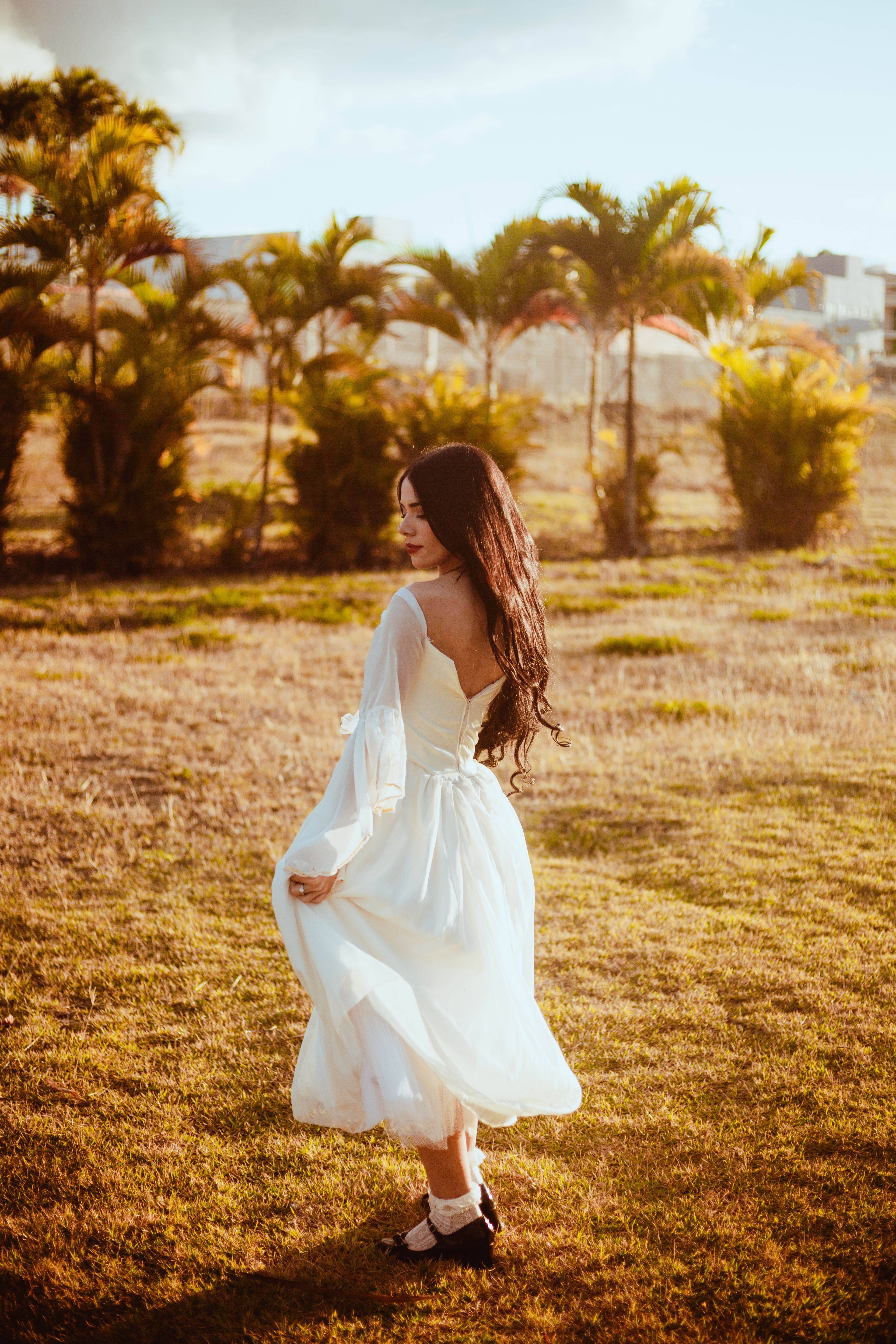 flowy dress photography Long Flying Dress - Made-to-Measure Dress for Photoshoot | Lansy Lilac / length 197 inch (5 m) main image 0