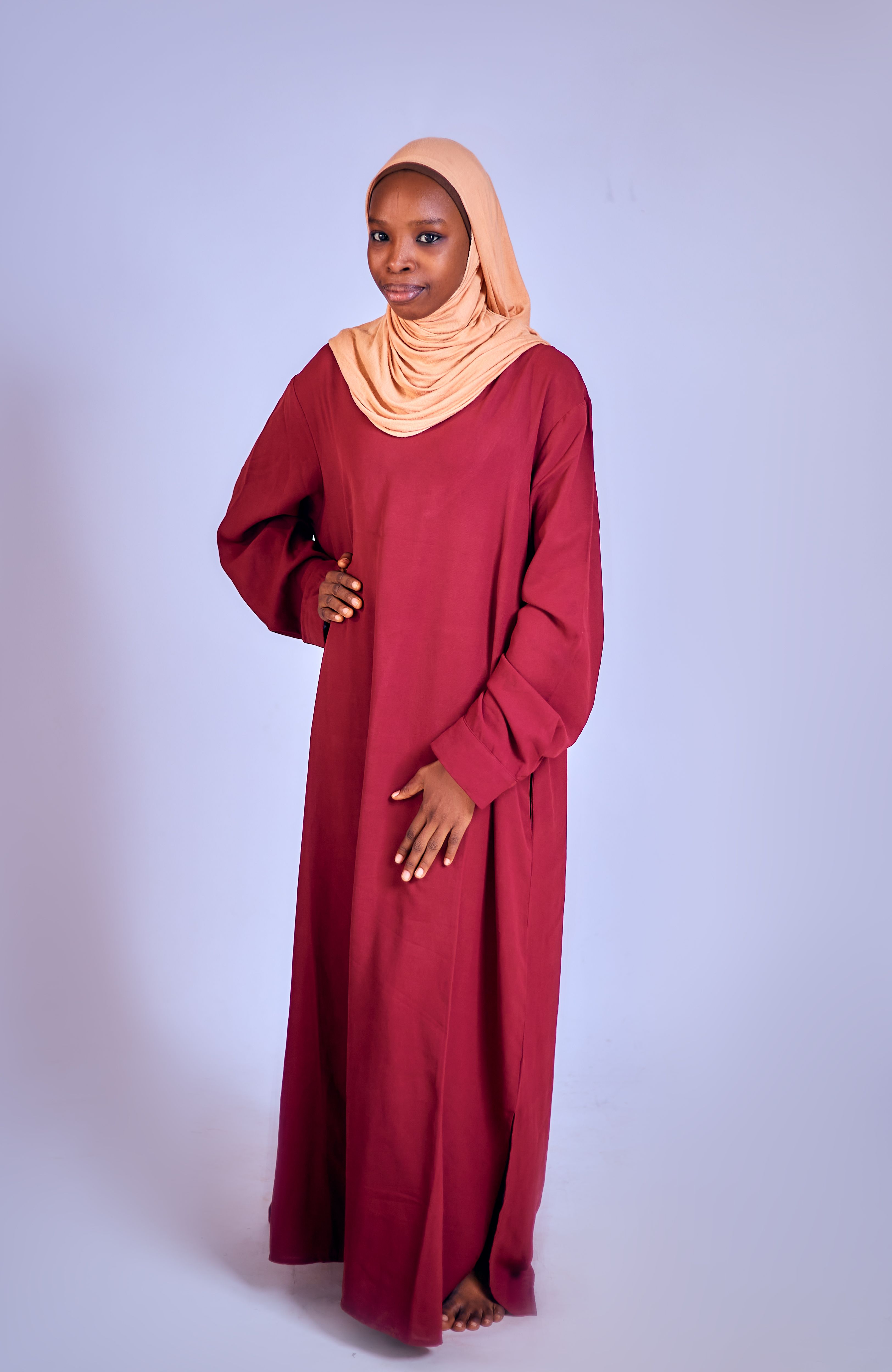 hijab with red dress Red velvet  . . . . . #hijabstyle #hijab #hijabers #hijabfashion #red # outfit #dress