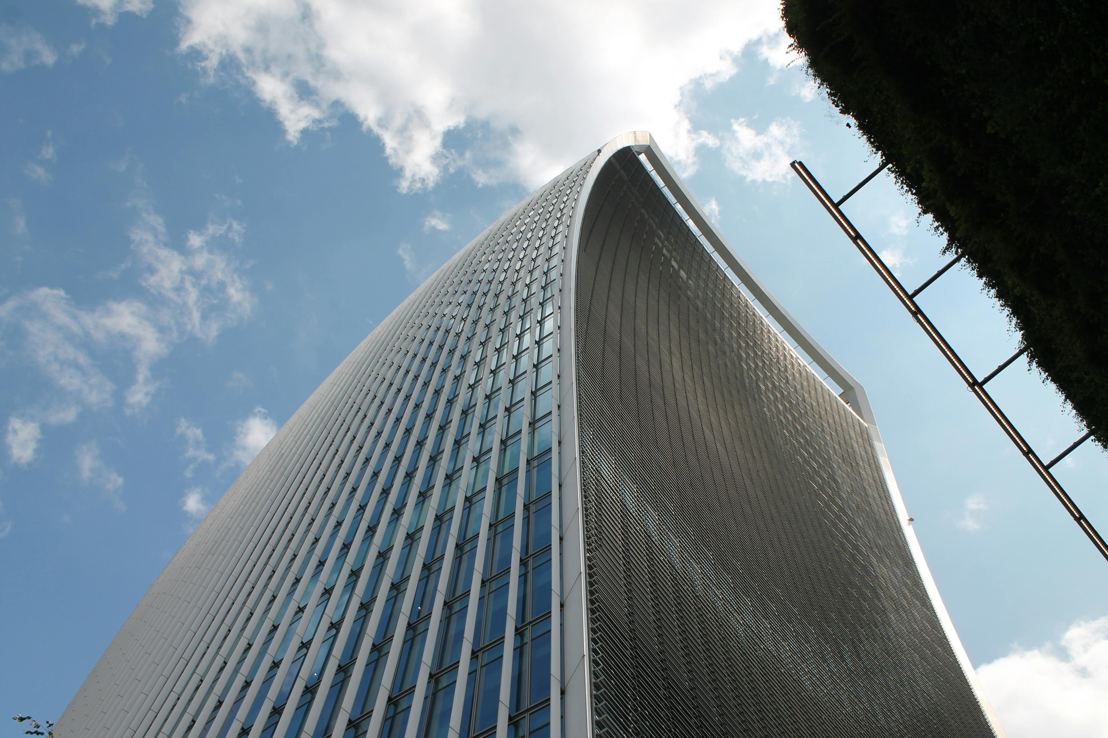 The Walkie Talkie building that houses Sky Garden in London.