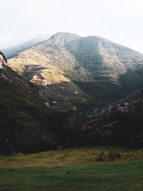 Free Majestic mountain scenery, a perfect blend of nature and tranquility in daylight. Stock Photo