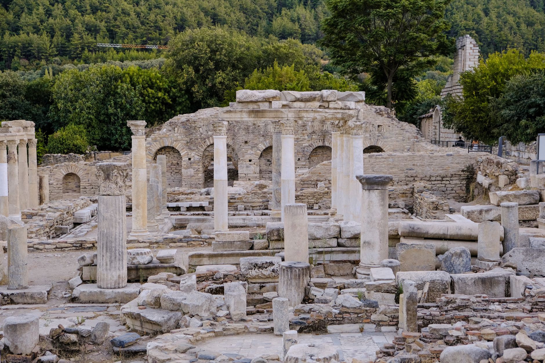 Explore the captivating ancient ruins at Ephesus, a historic landmark in Muğla, Türkiye.