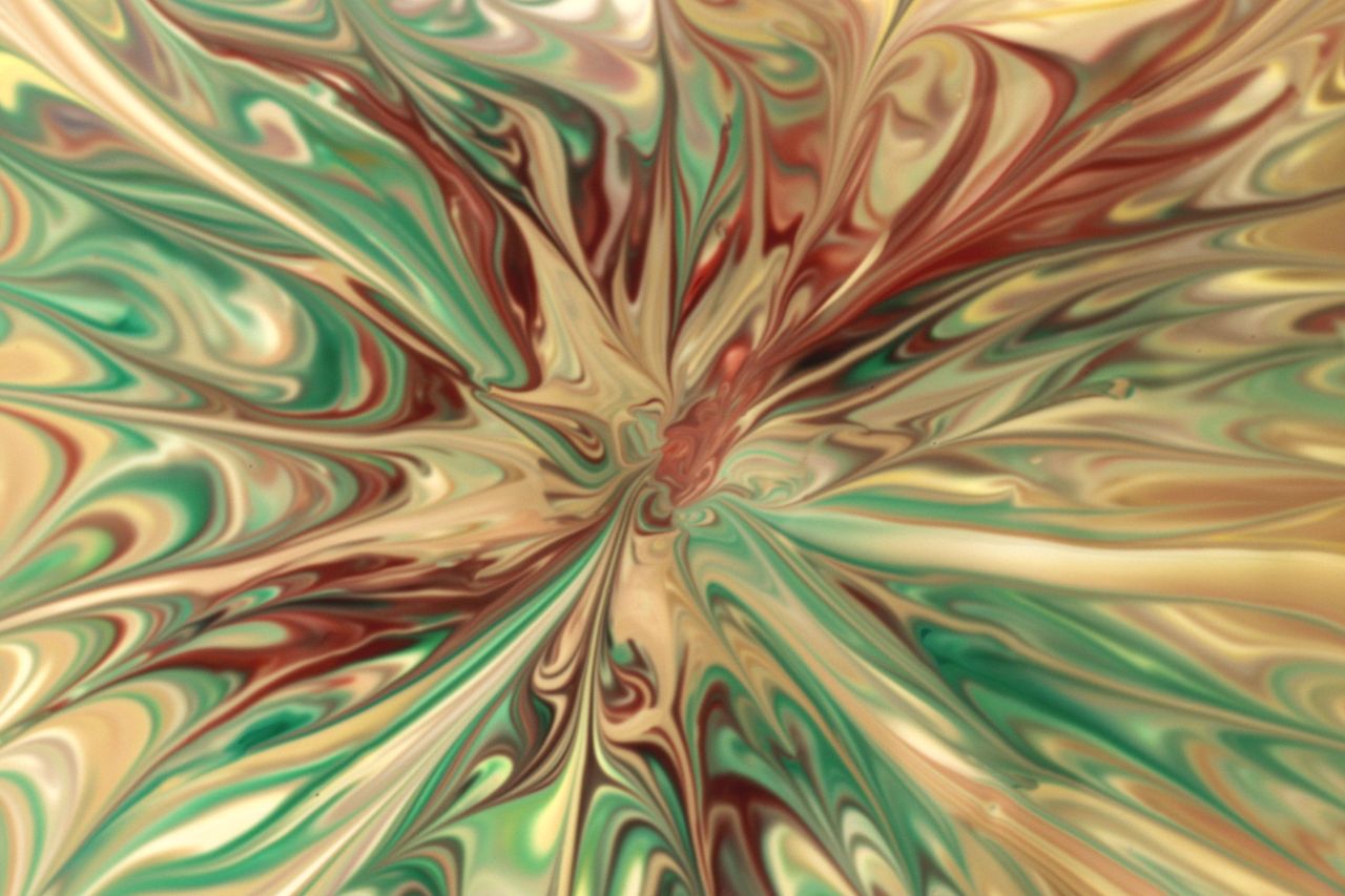 vivid abstract swirl pattern with green and brown tones perfect for ar
