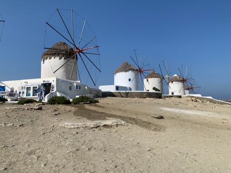 Private beach club table (Nammos, Scorpios) — Mykonos