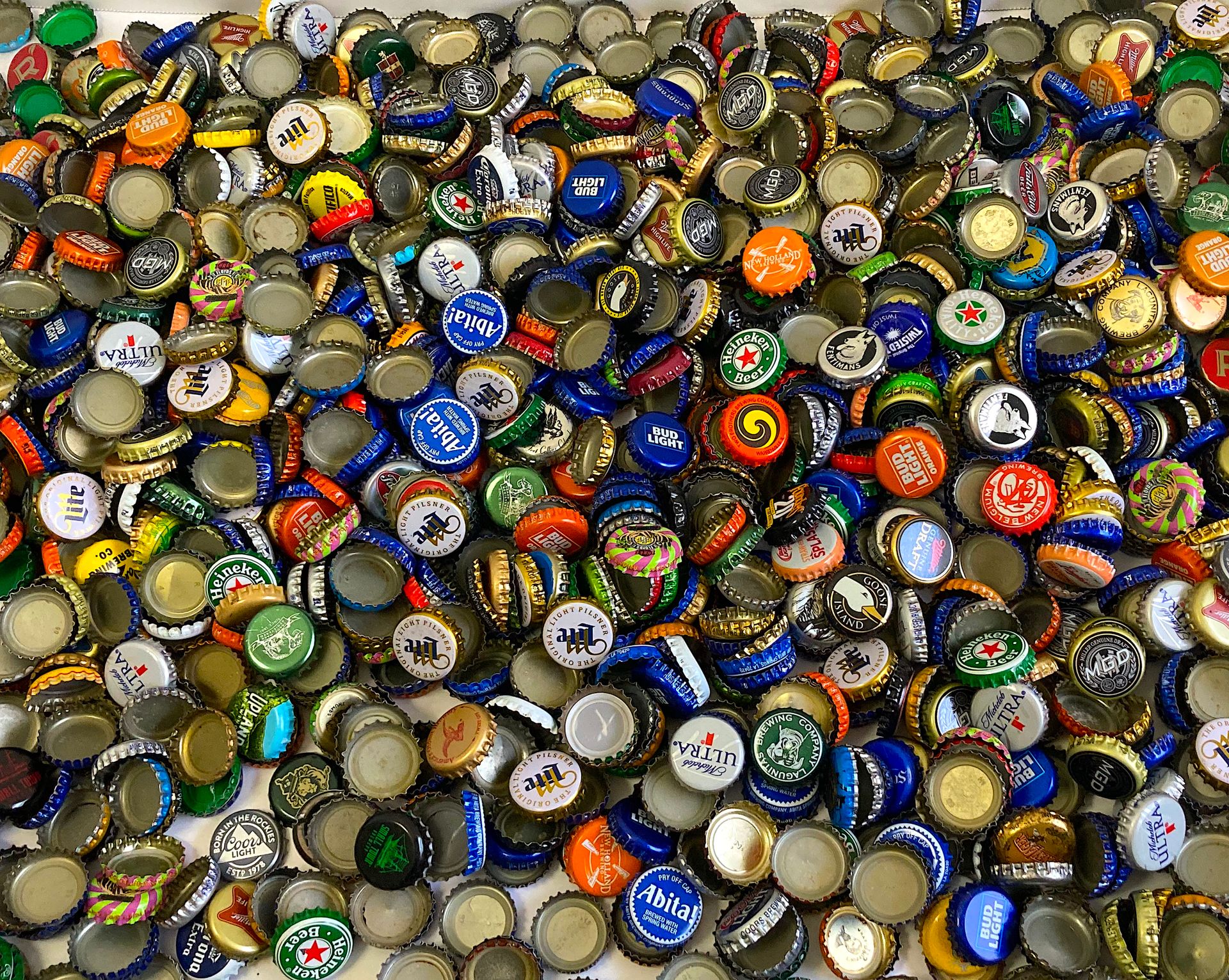 Bottle Cap Collection - beer soda colorful