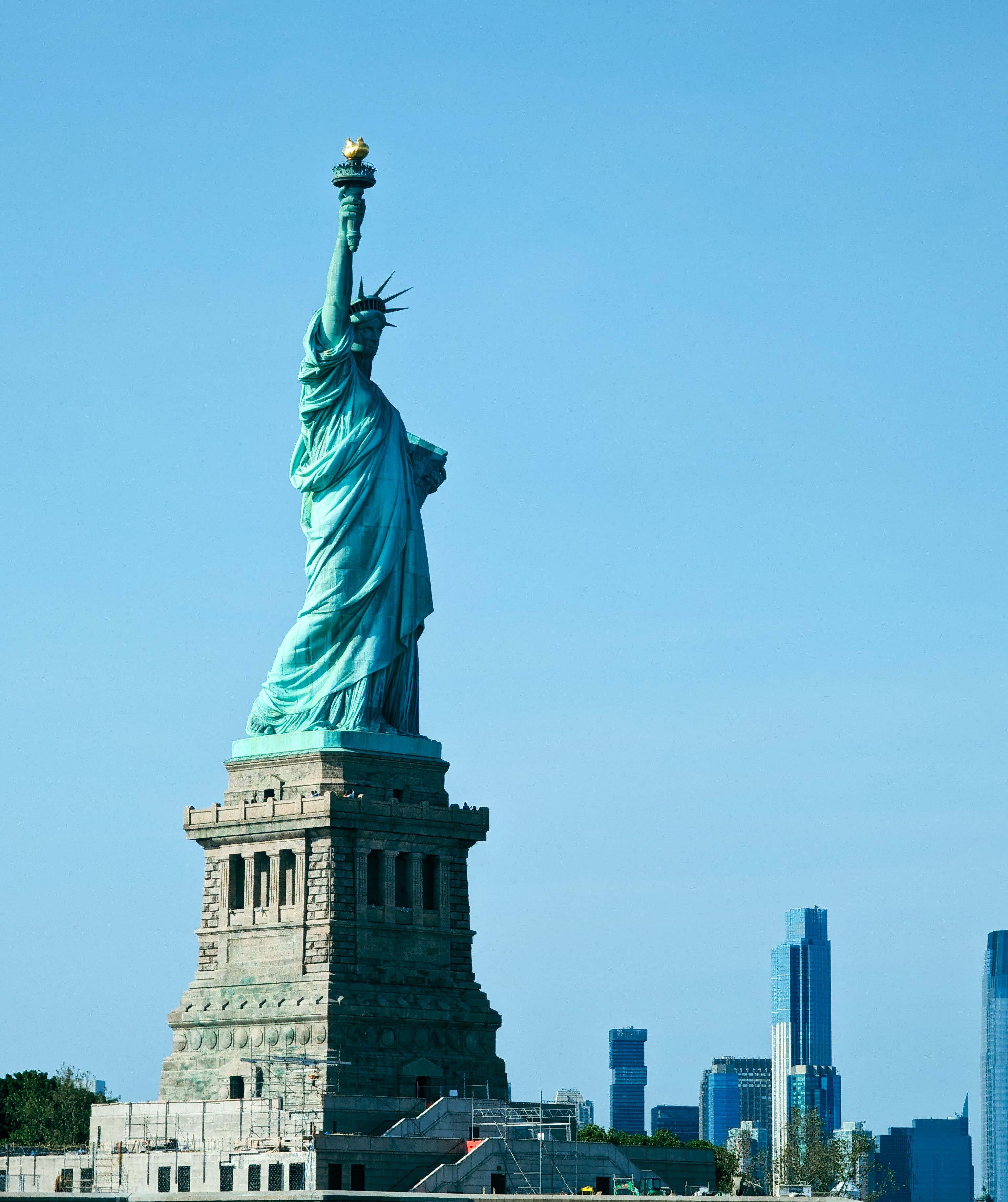 Décor panoramique Statue De La Liberté - Gris de