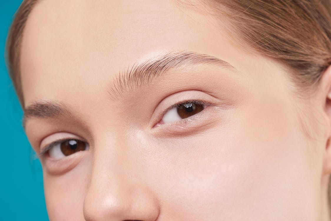 Closeup of a woman's face