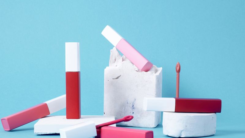 Luxury vegan moisturizer jars on a marble surface