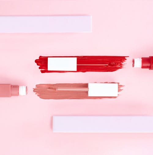 Red and Nude Lipsticks