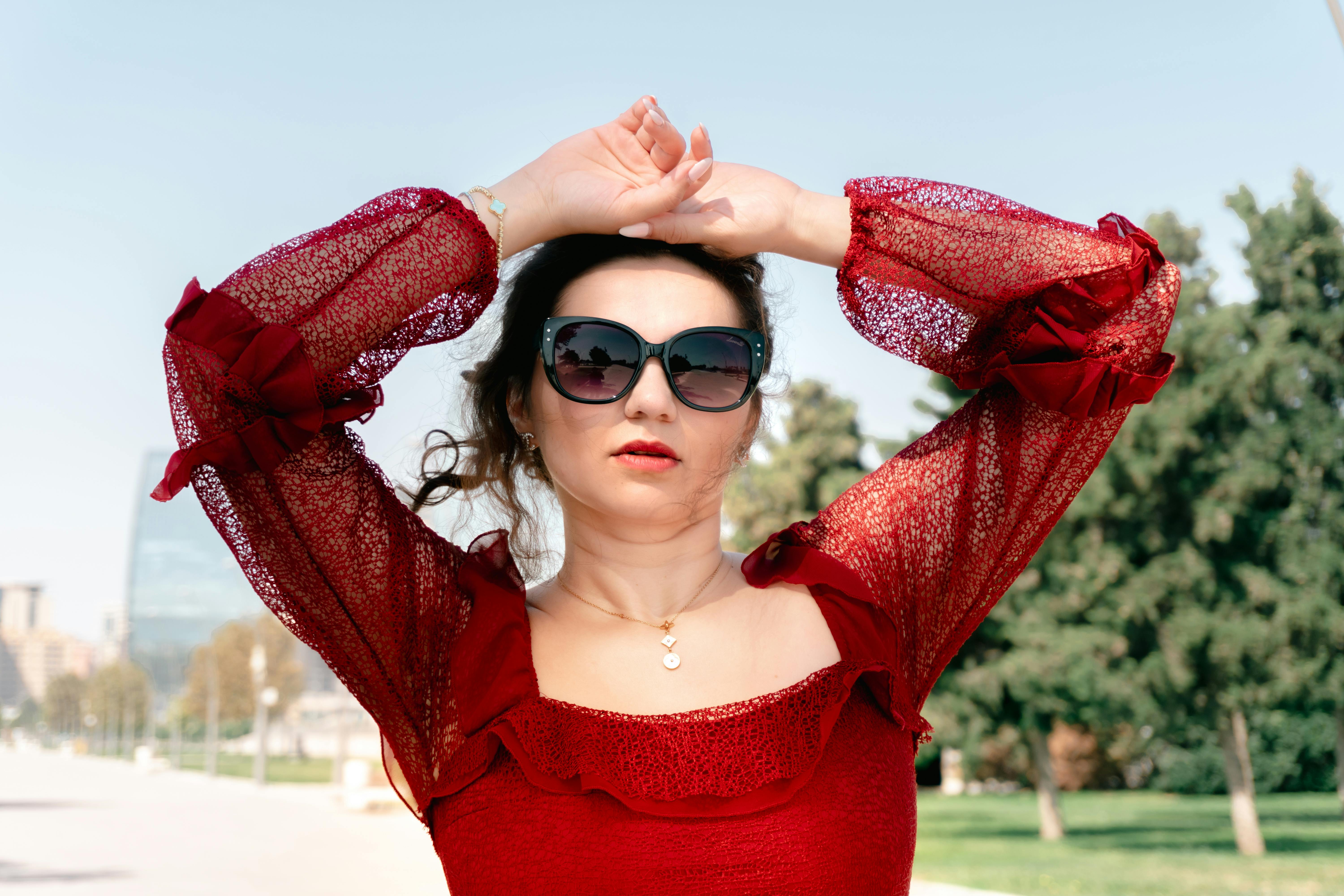 Women's outfit inspiration: Frame Your Stare: The Ultimate Guide to Sunglasses for Every Face Shape