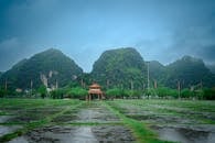 Scenic View of Hoa Lư Temple in Ninh Bình, Vietnam