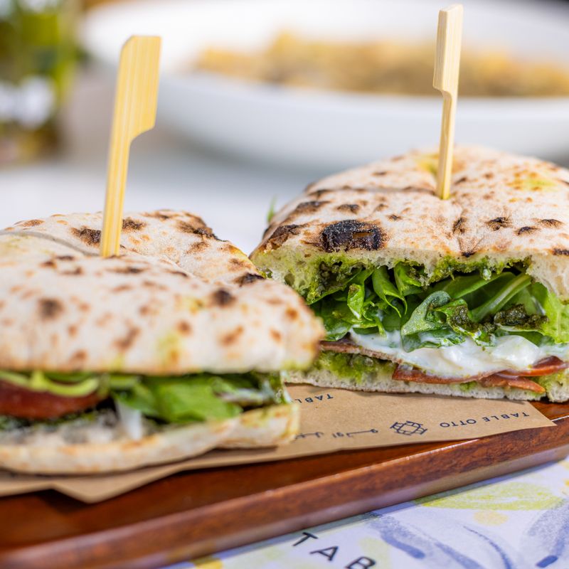 Mozzarella, Tomato and Basil Panini