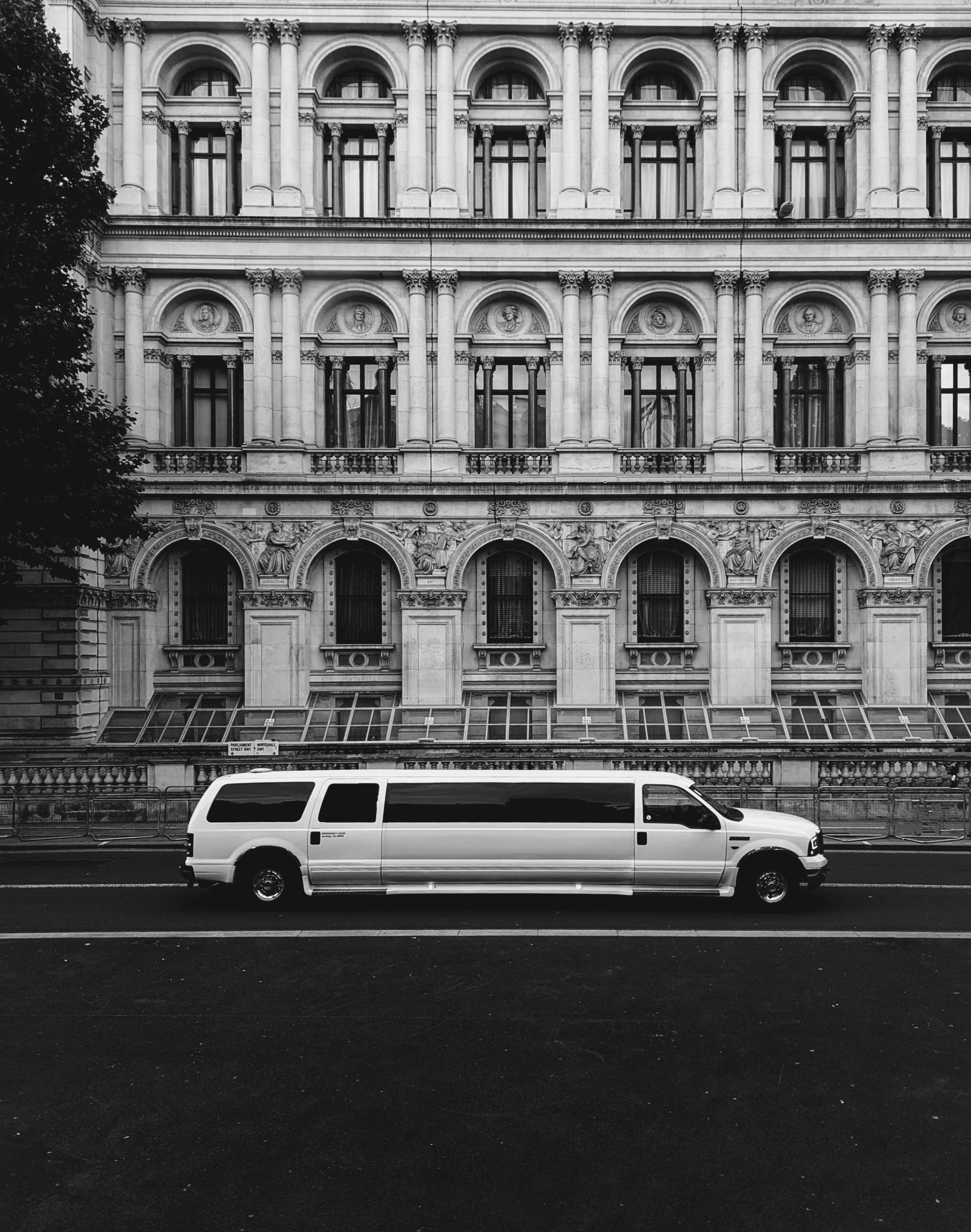 White Lincoln Navigator stretch limousine for Toronto wedding day