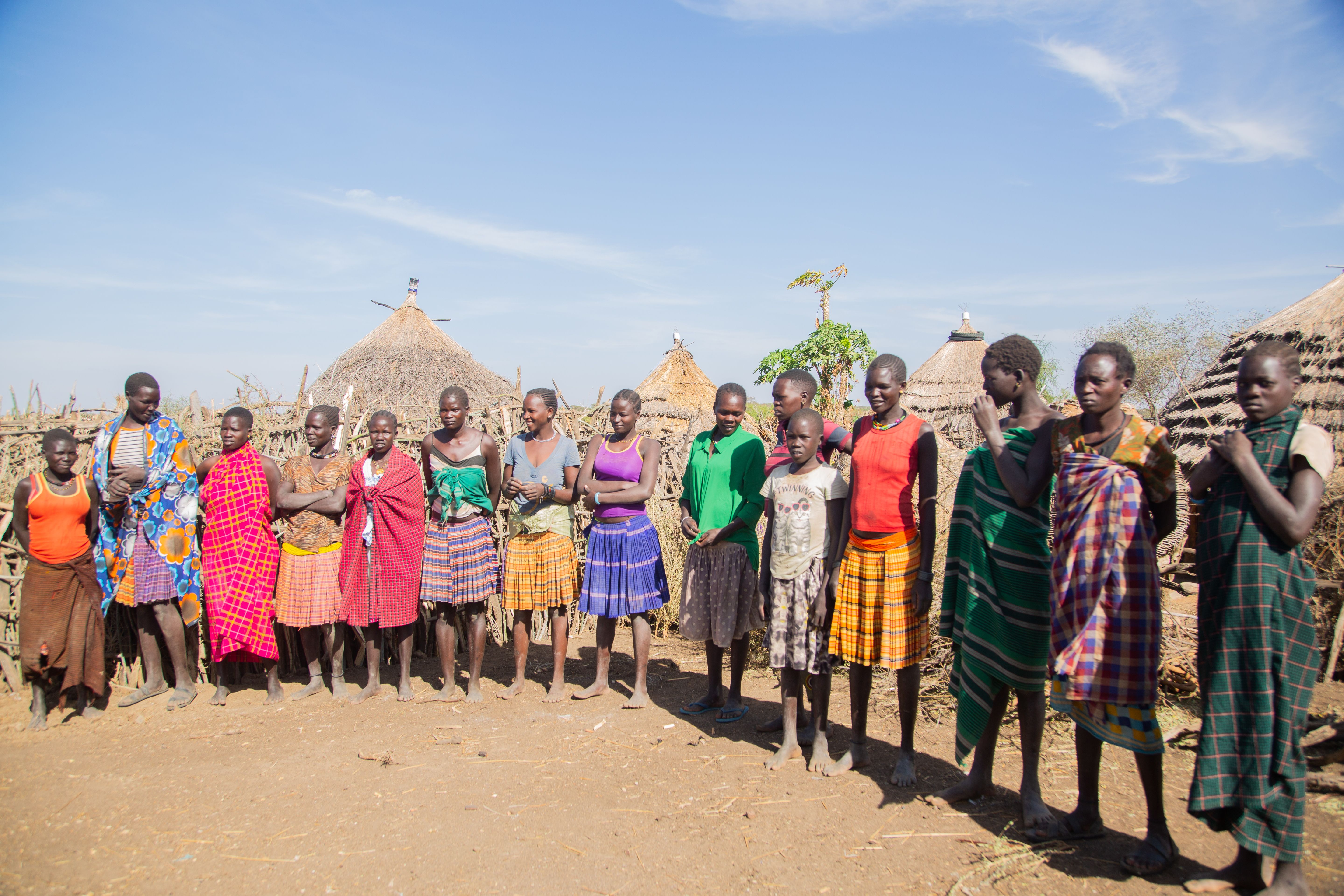 traditional-african-village-gathering-in-sunlight-free-stock-photo