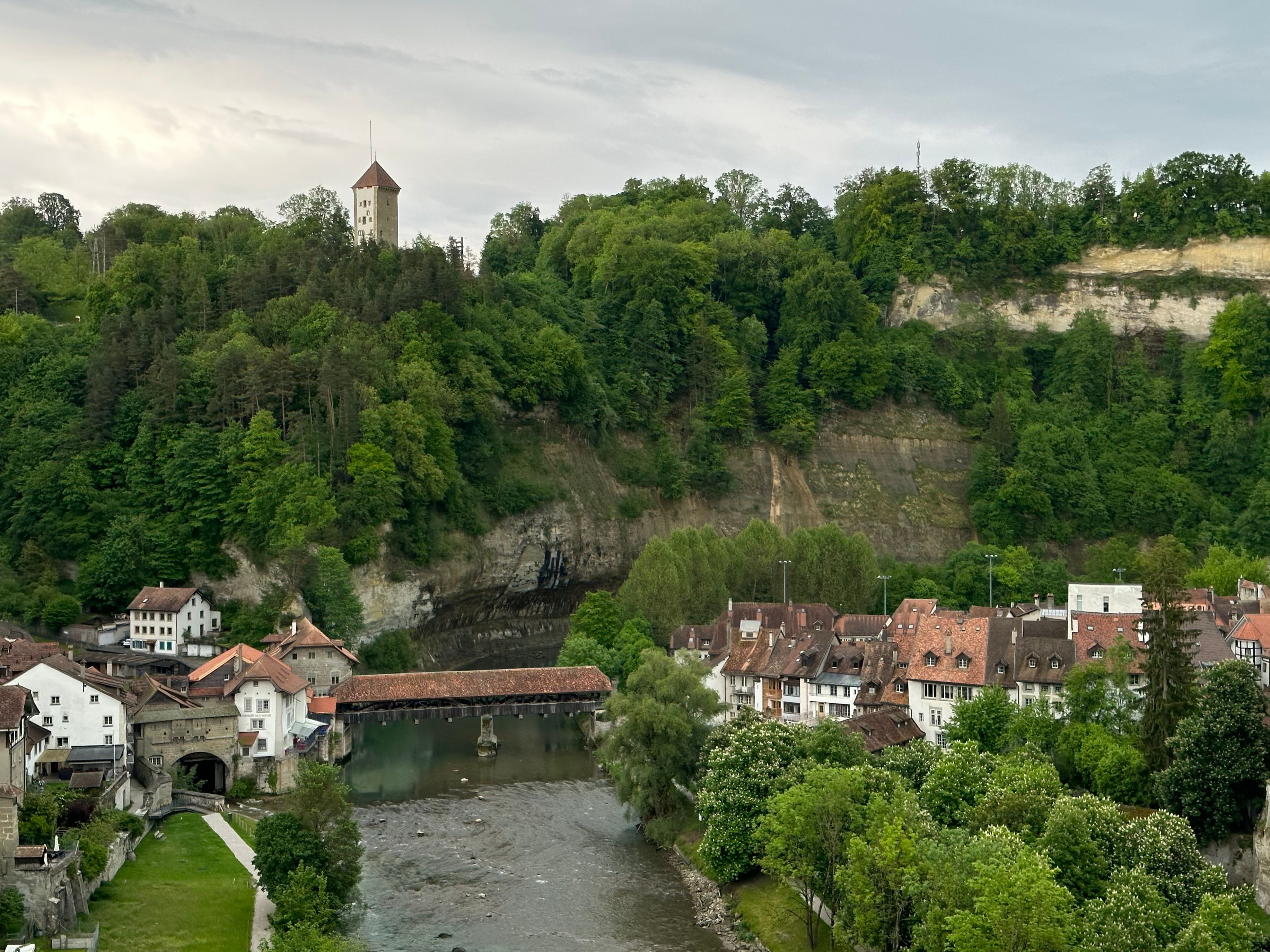 Zähringer Bridge and Sarine River Views
