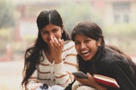 Smiling Friends Enjoying Outdoor Leisure