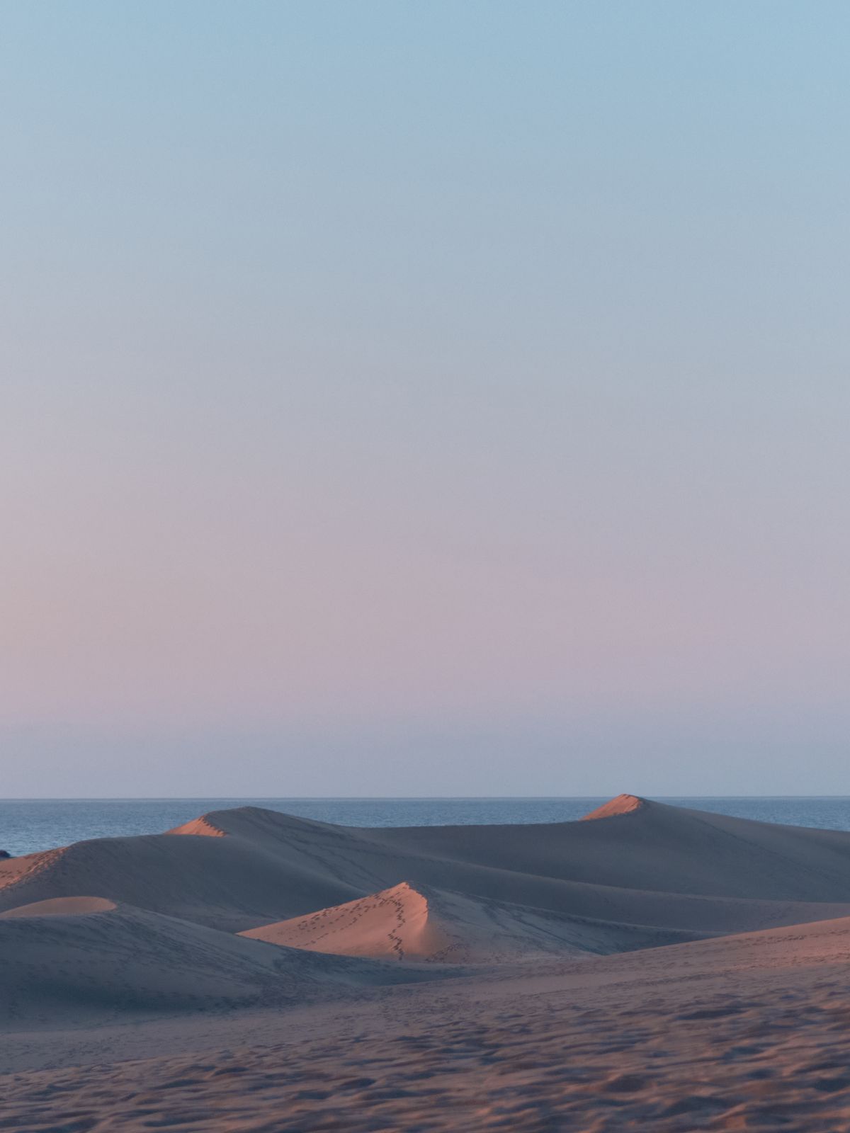 Dunele Maspalomas la apus, lângă Playa del Inglés