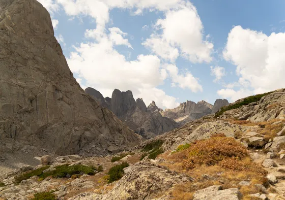 Granite spires of the Wind River Range, Wyoming