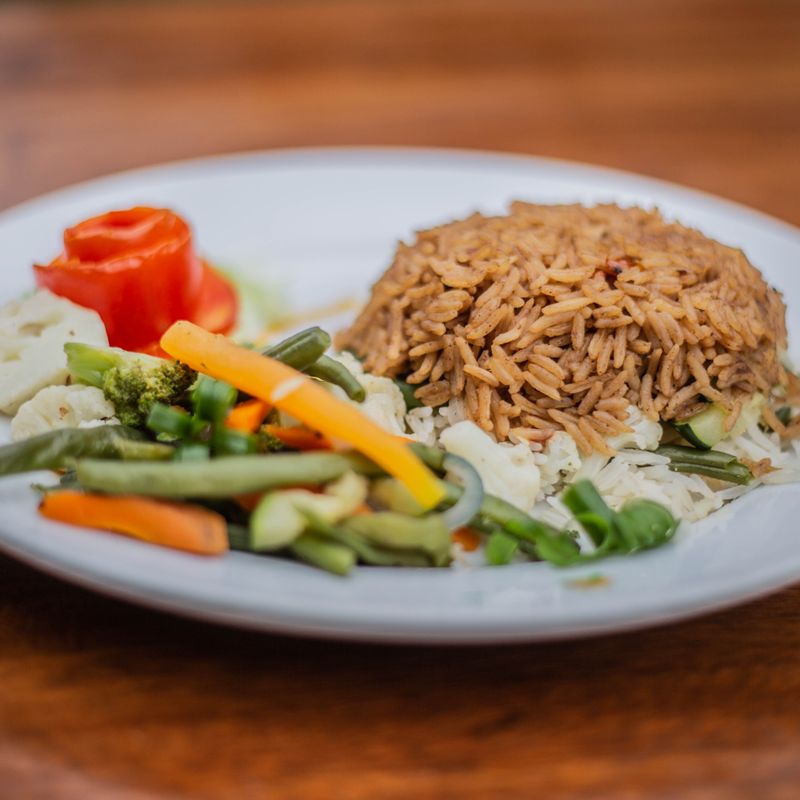 Carrot Pea Butter Rice