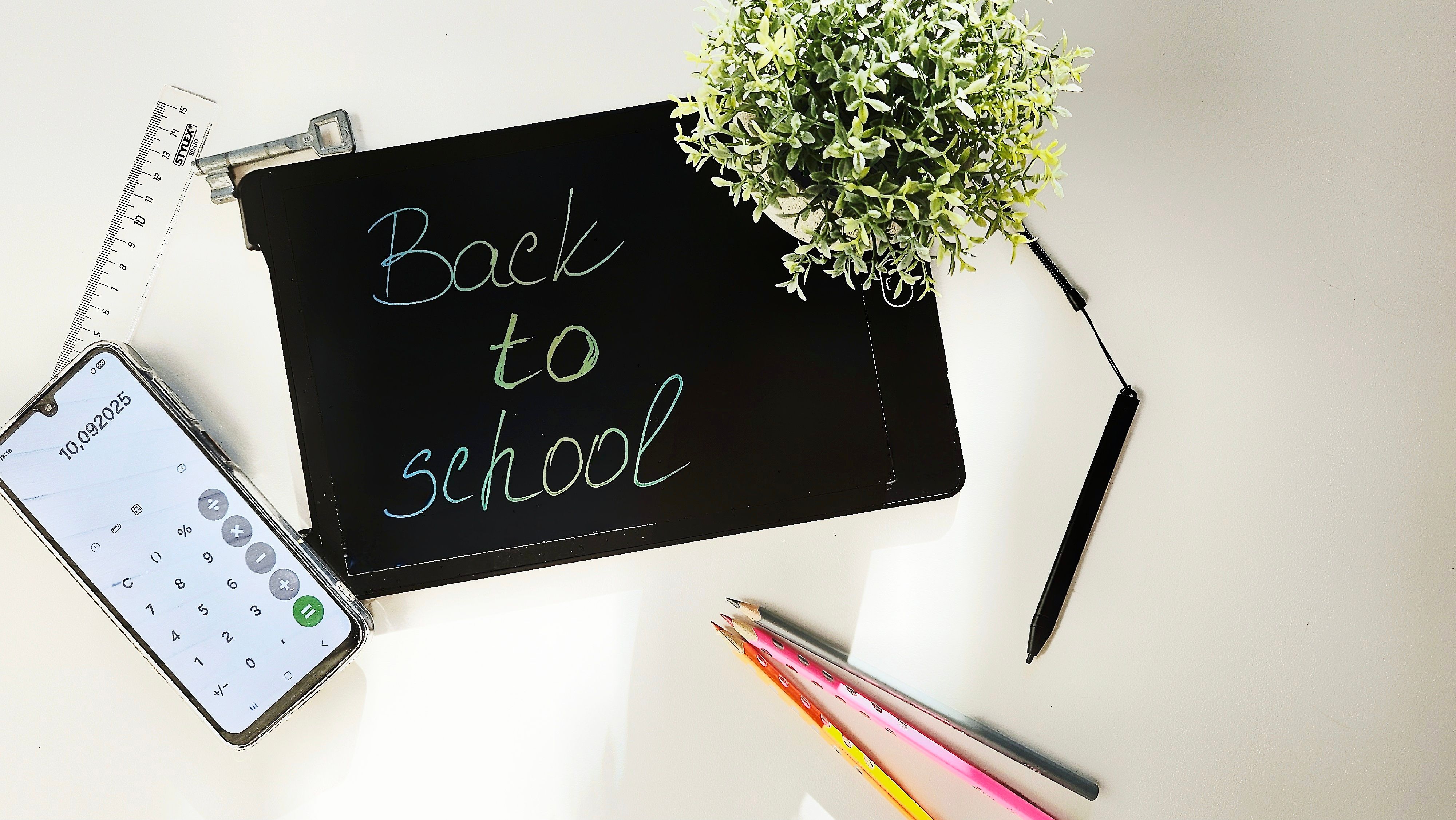 Back to School Workspace with Supplies · Free Stock Photo