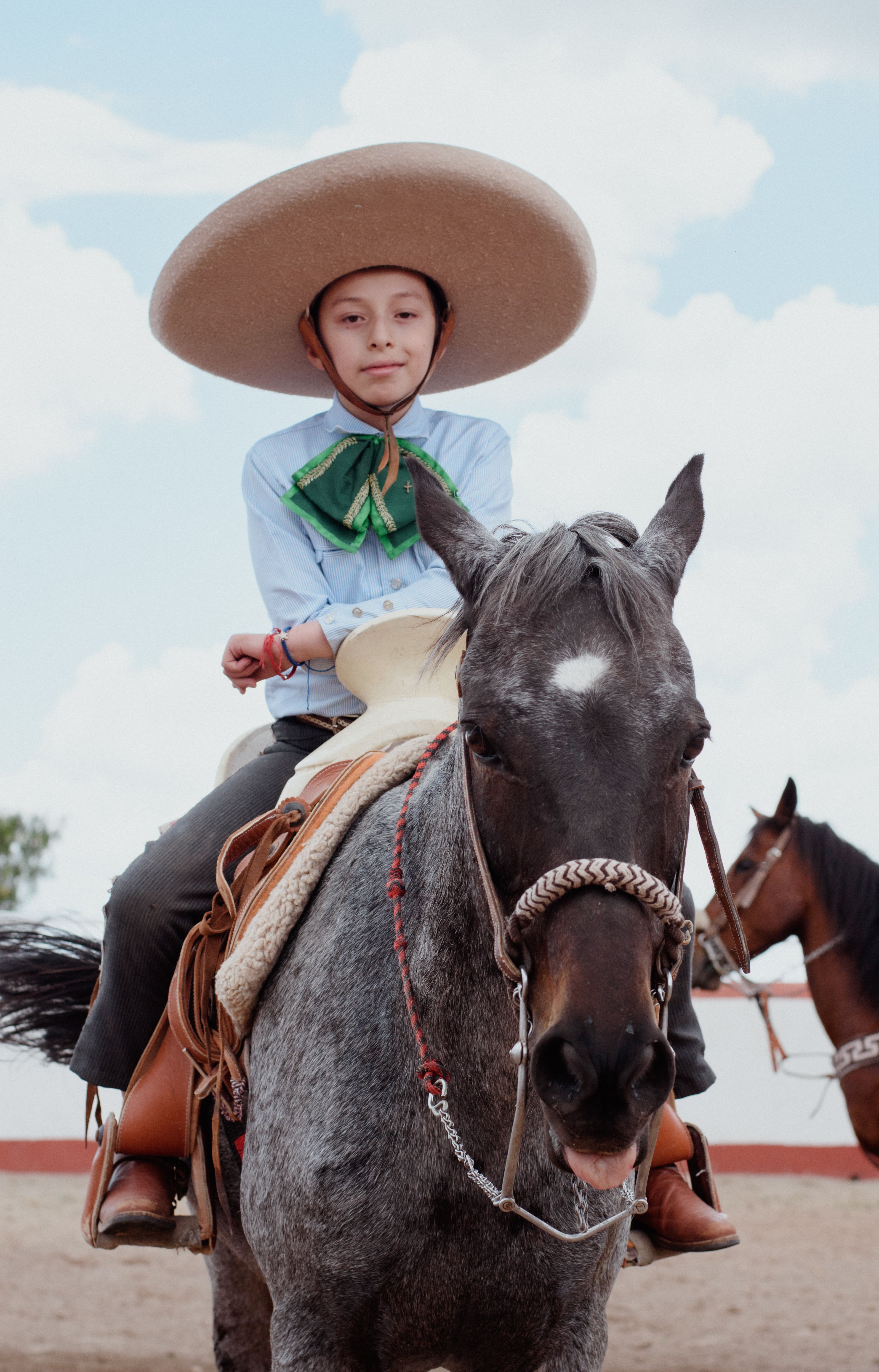 Young Charro Riding Horse in Hidalgo, México · Free Stock Photo